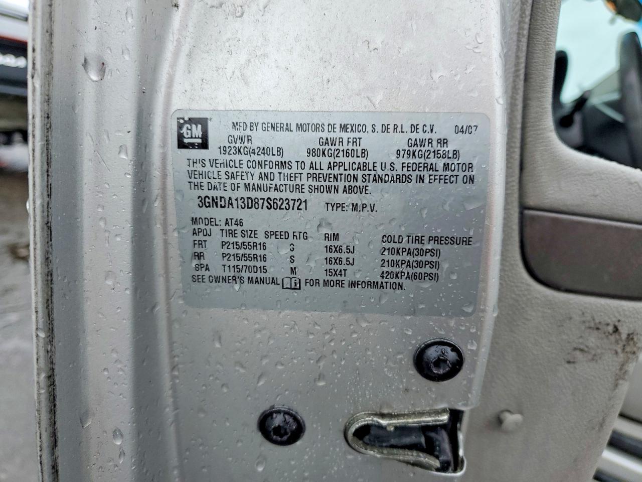 2007 CHEVROLET HHR LS photo 12
