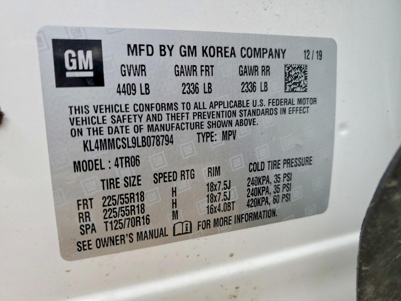 2020 BUICK ENCORE GX PREFERRED photo 25