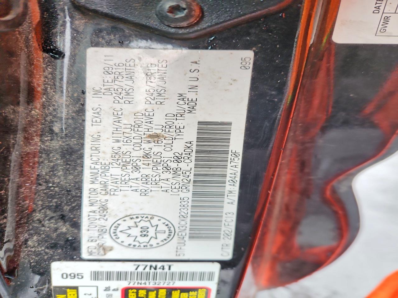 2012 TOYOTA TACOMA V6 photo 34