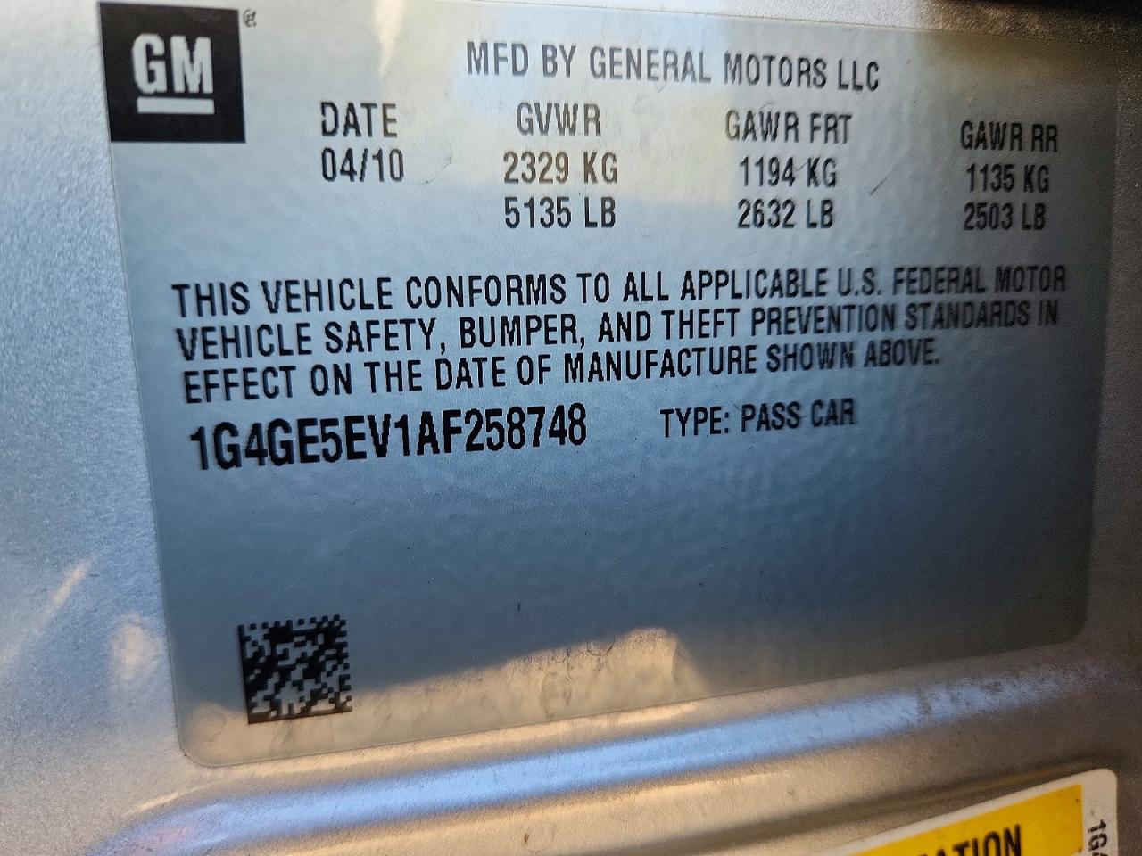 2010 BUICK LACROSSE CXS photo 25