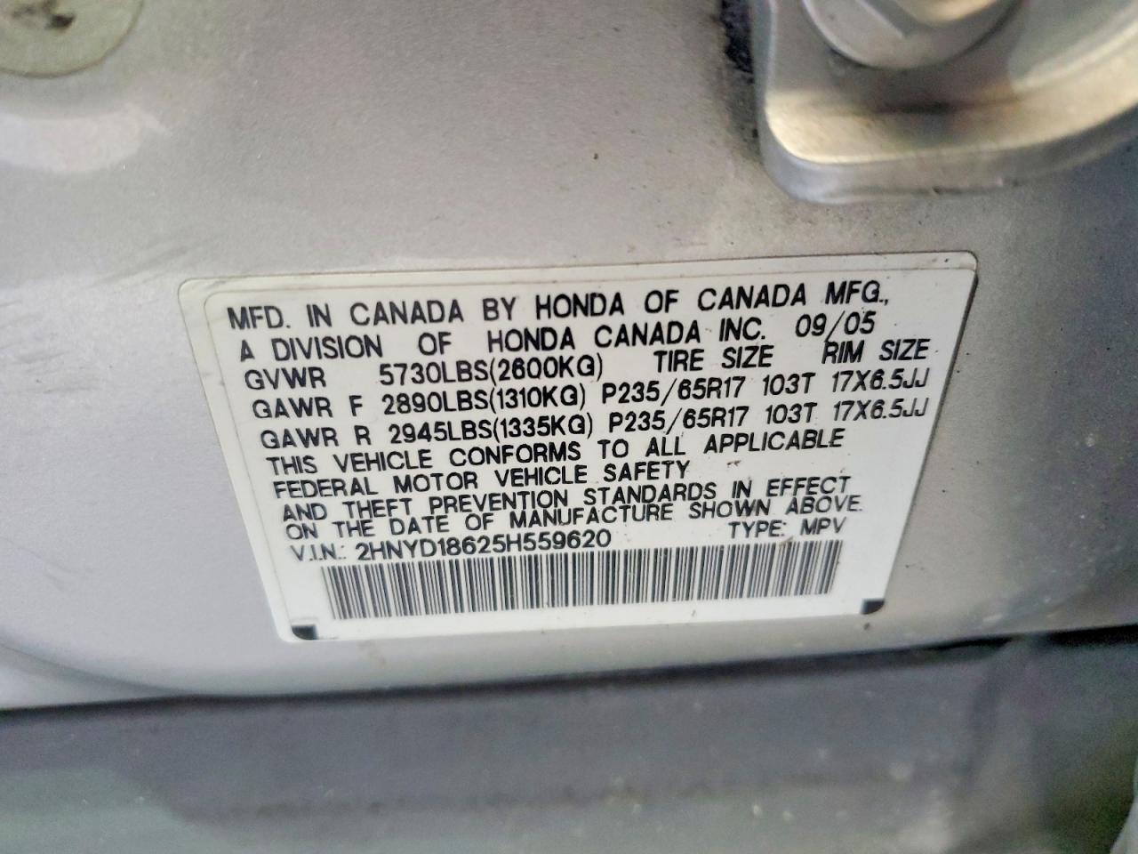 2005 ACURA MDX TOURING photo 25