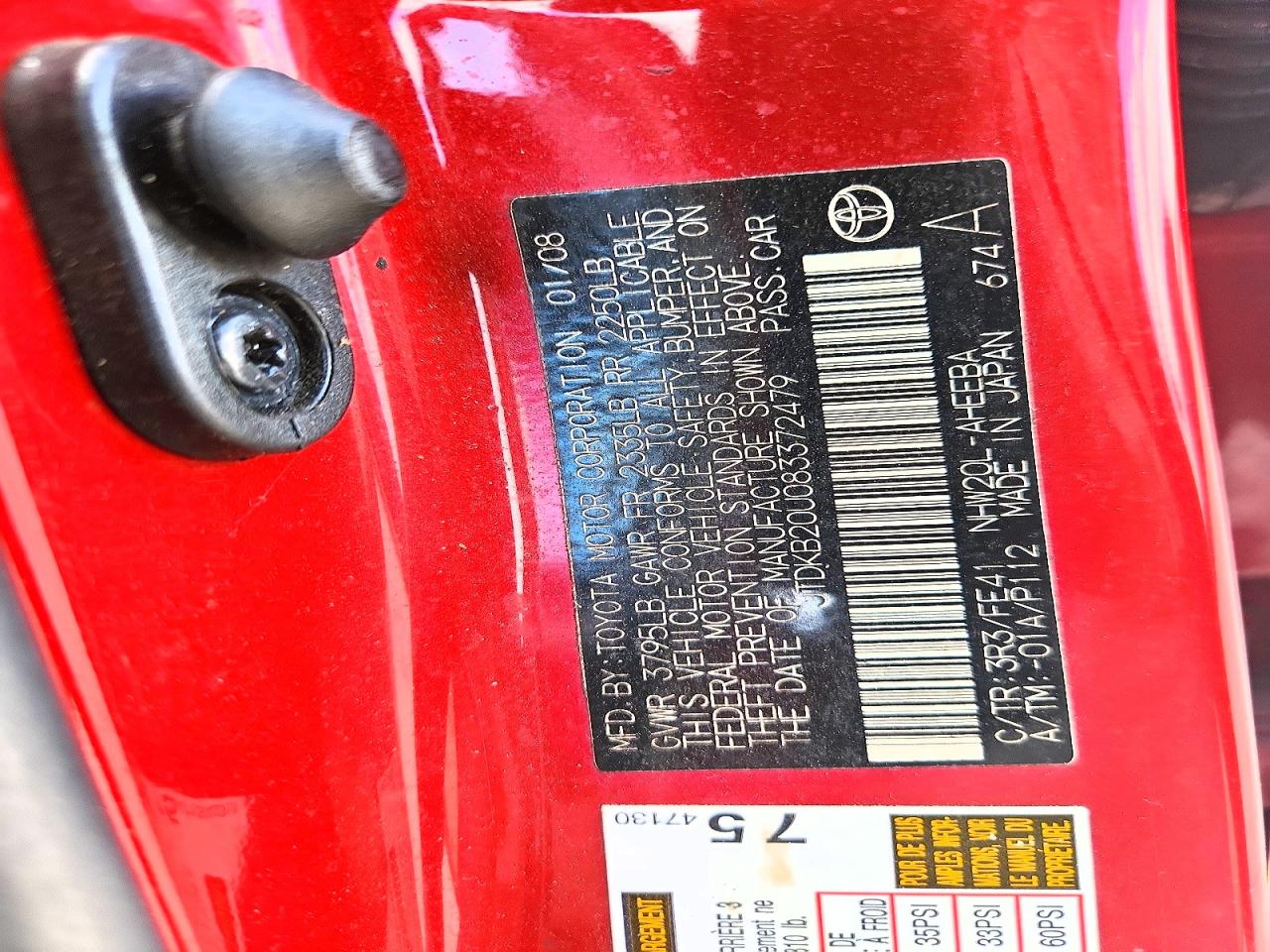 2008 TOYOTA PRIUS STANDARD photo 40