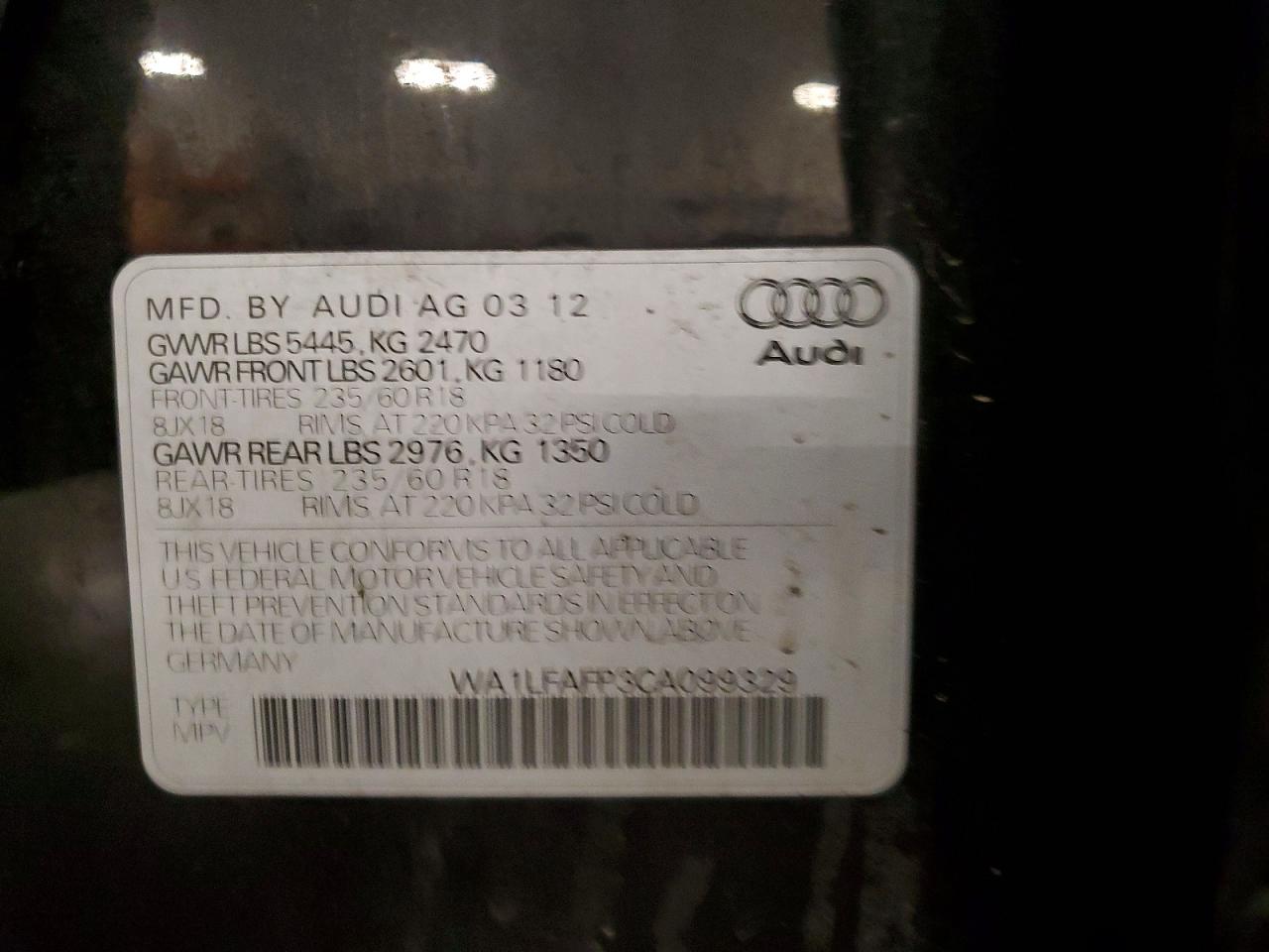 2012 AUDI Q5 PREMIUM PLUS photo 37