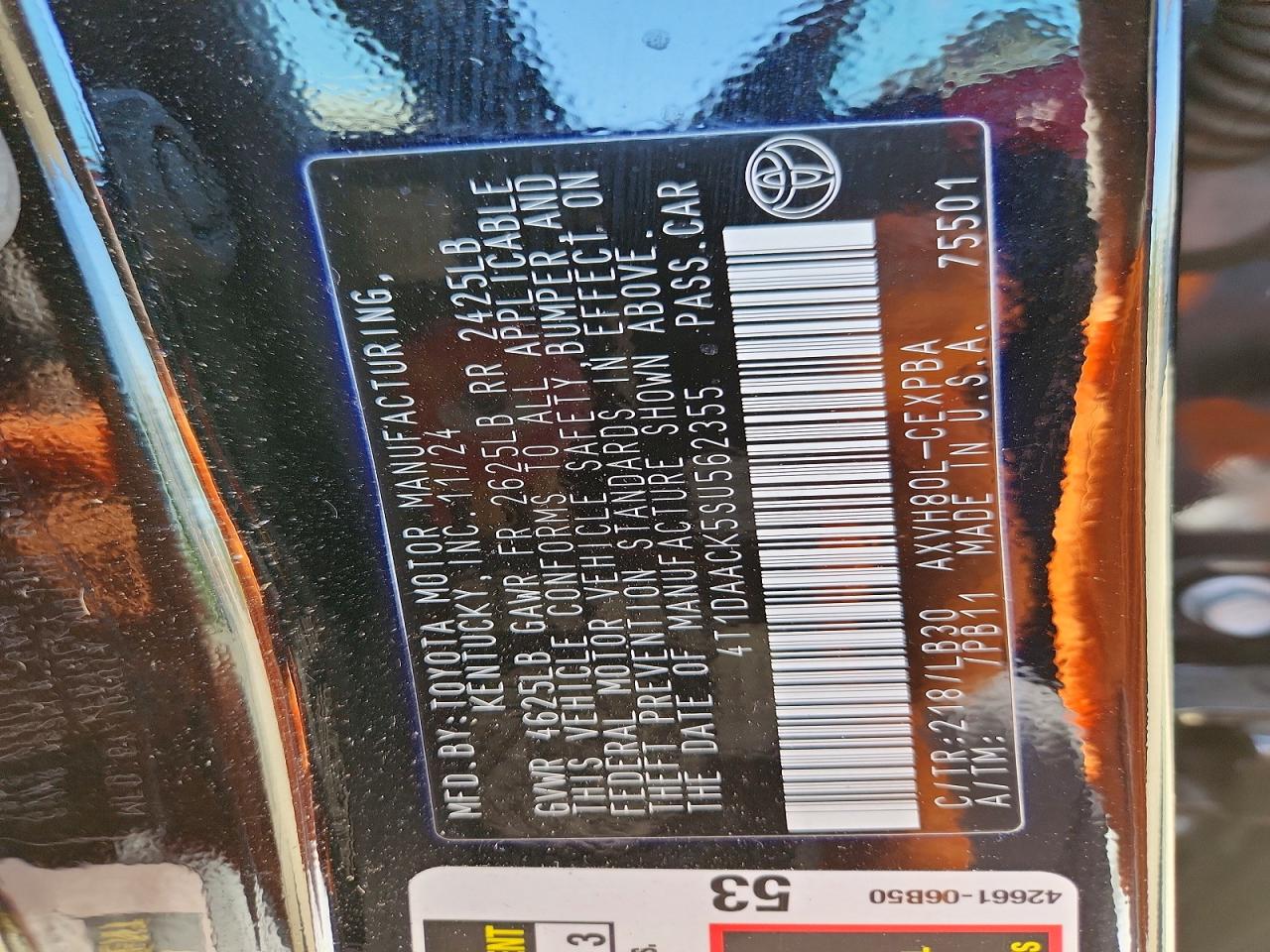 2025 TOYOTA CAMRY XSE photo 45