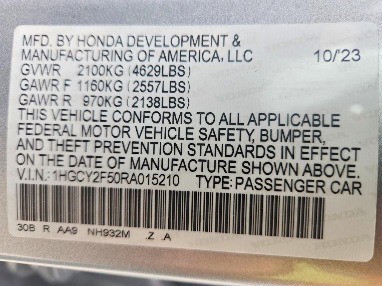 2024 HONDA ACCORD HYBRID SPORT photo 12