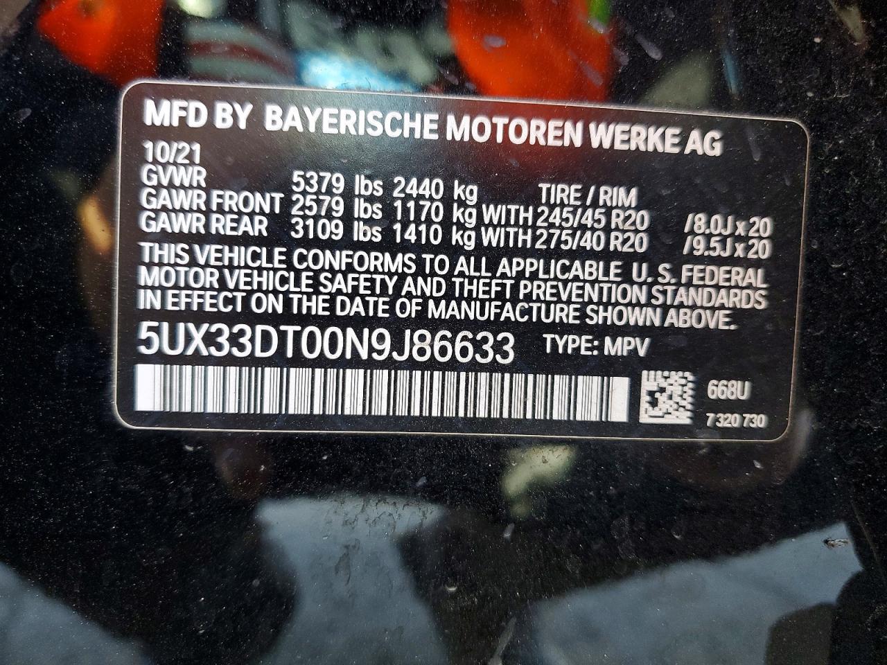 2022 BMW X4 XDRIVE30I photo 25