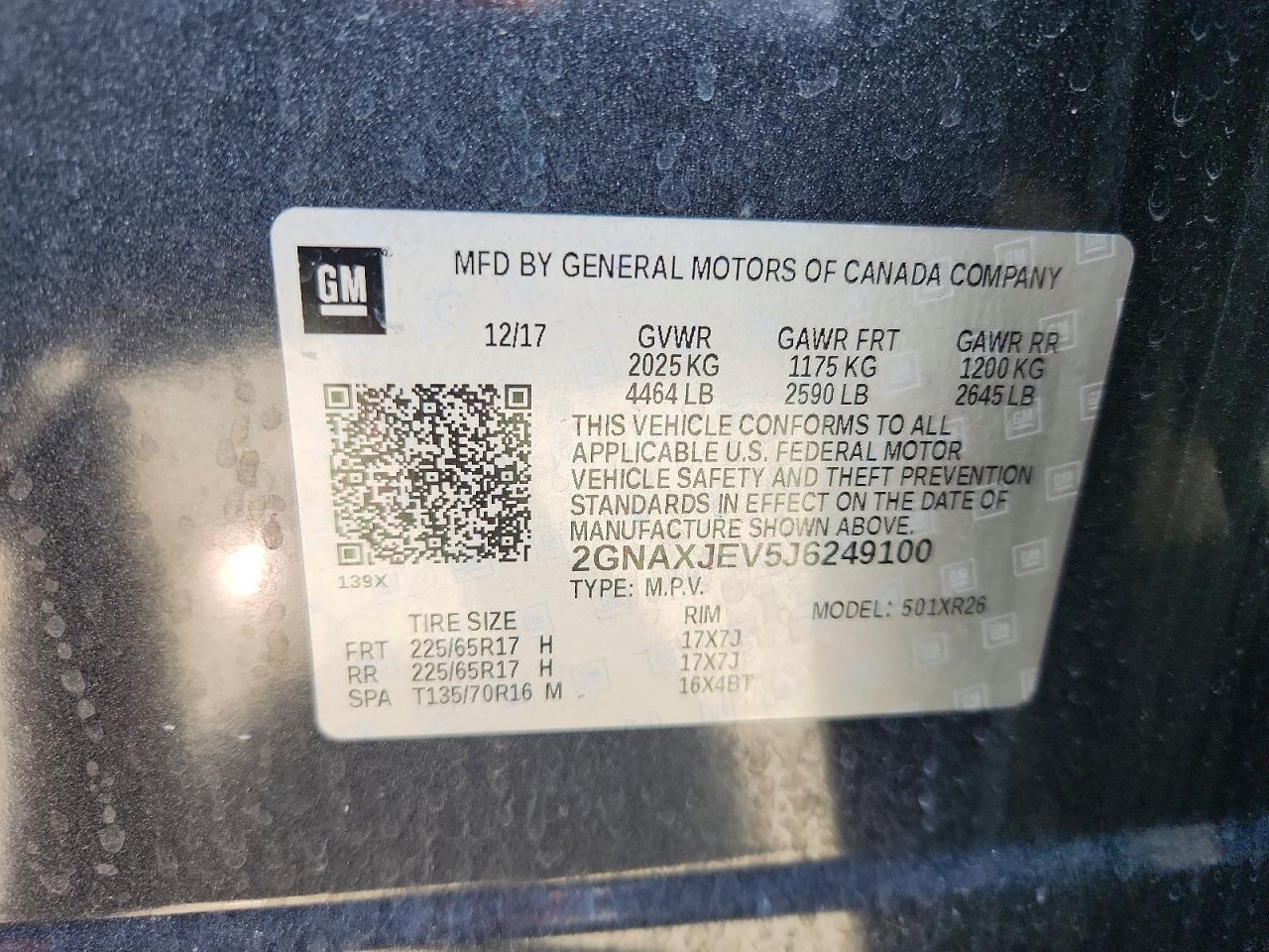 2018 CHEVROLET EQUINOX LT photo 13