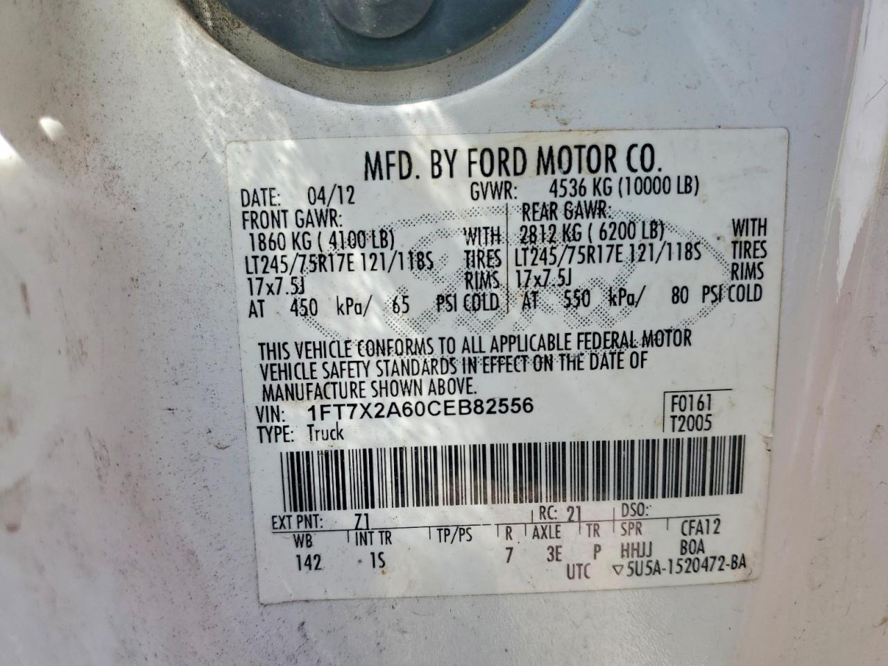 2012 FORD F250 SUPER DUTY photo 23