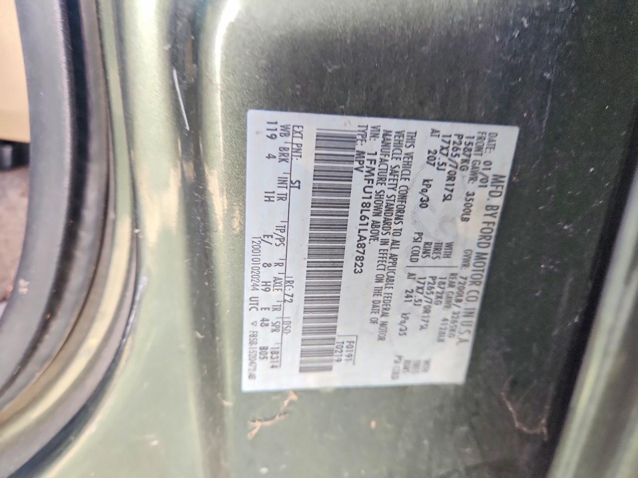2001 FORD EXPEDITION EDDIE BAUER photo 13