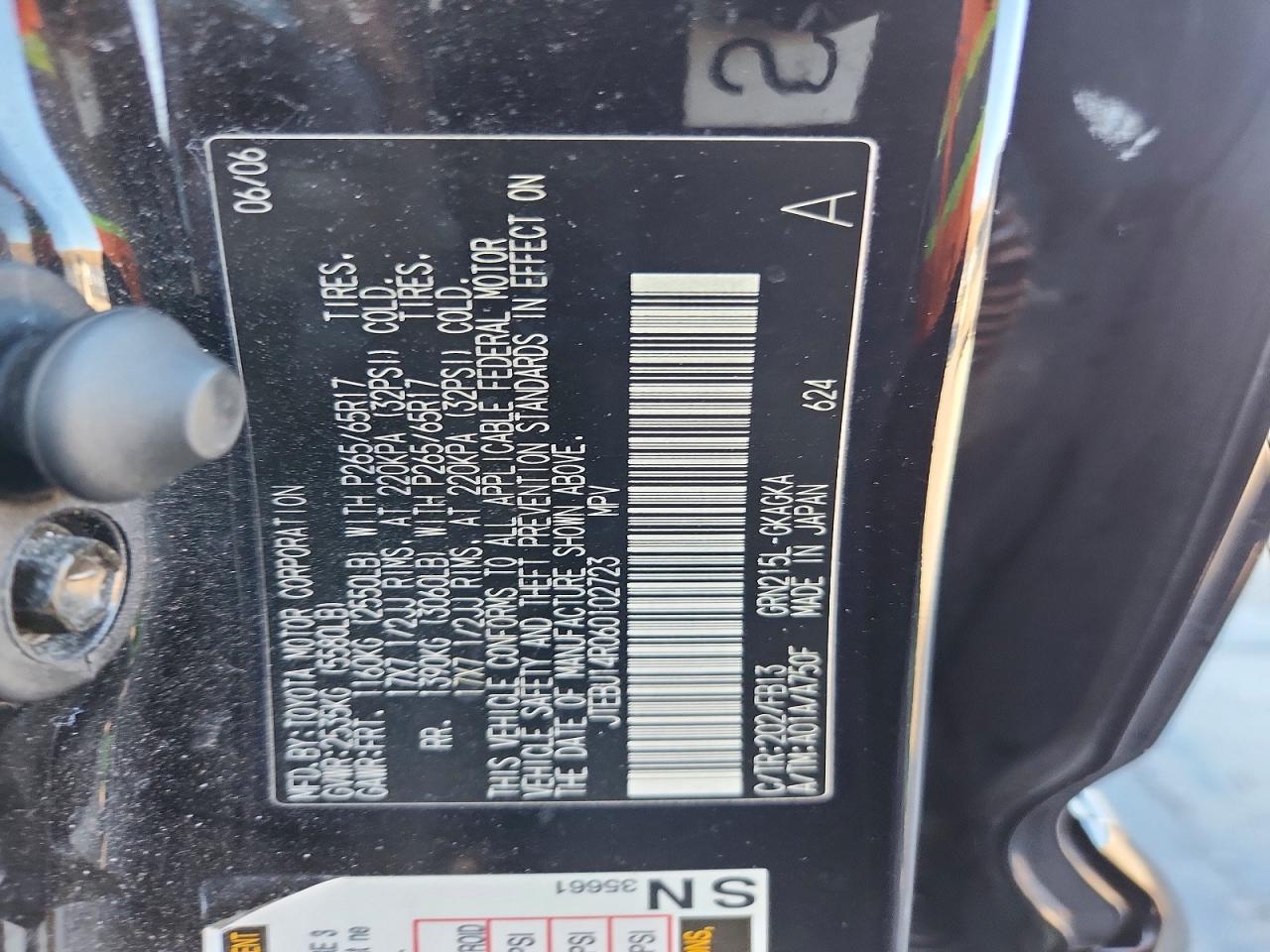 2006 TOYOTA 4RUNNER SPORT EDITION photo 24