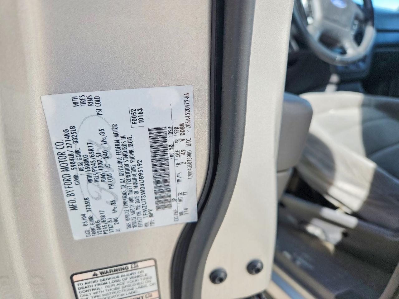 2004 FORD EXPLORER XLT photo 12