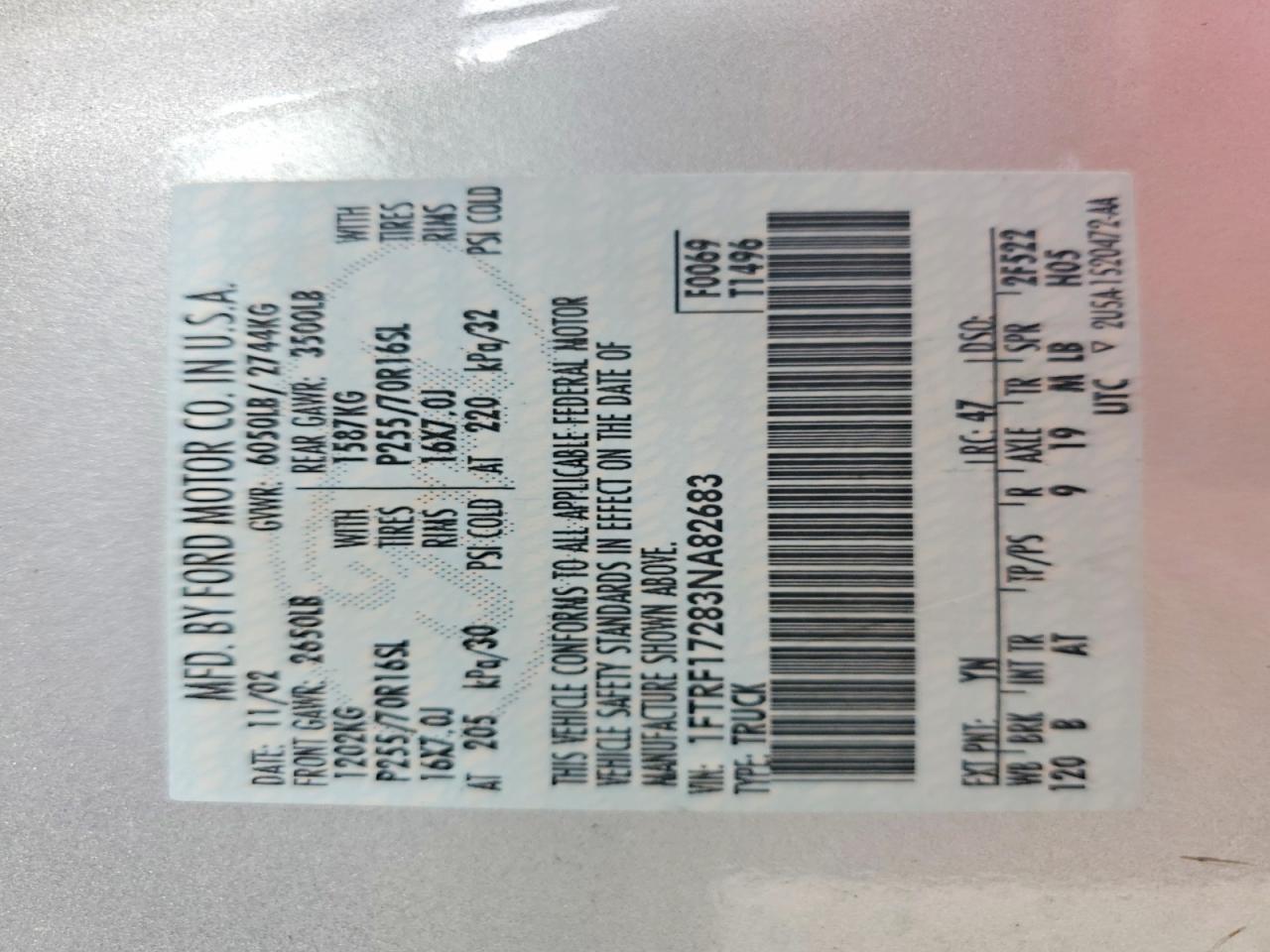 2003 FORD F150 photo 13
