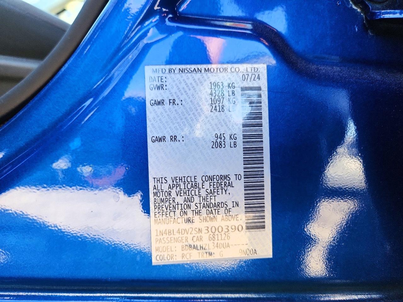 2025 NISSAN ALTIMA 2.5 SV photo 12