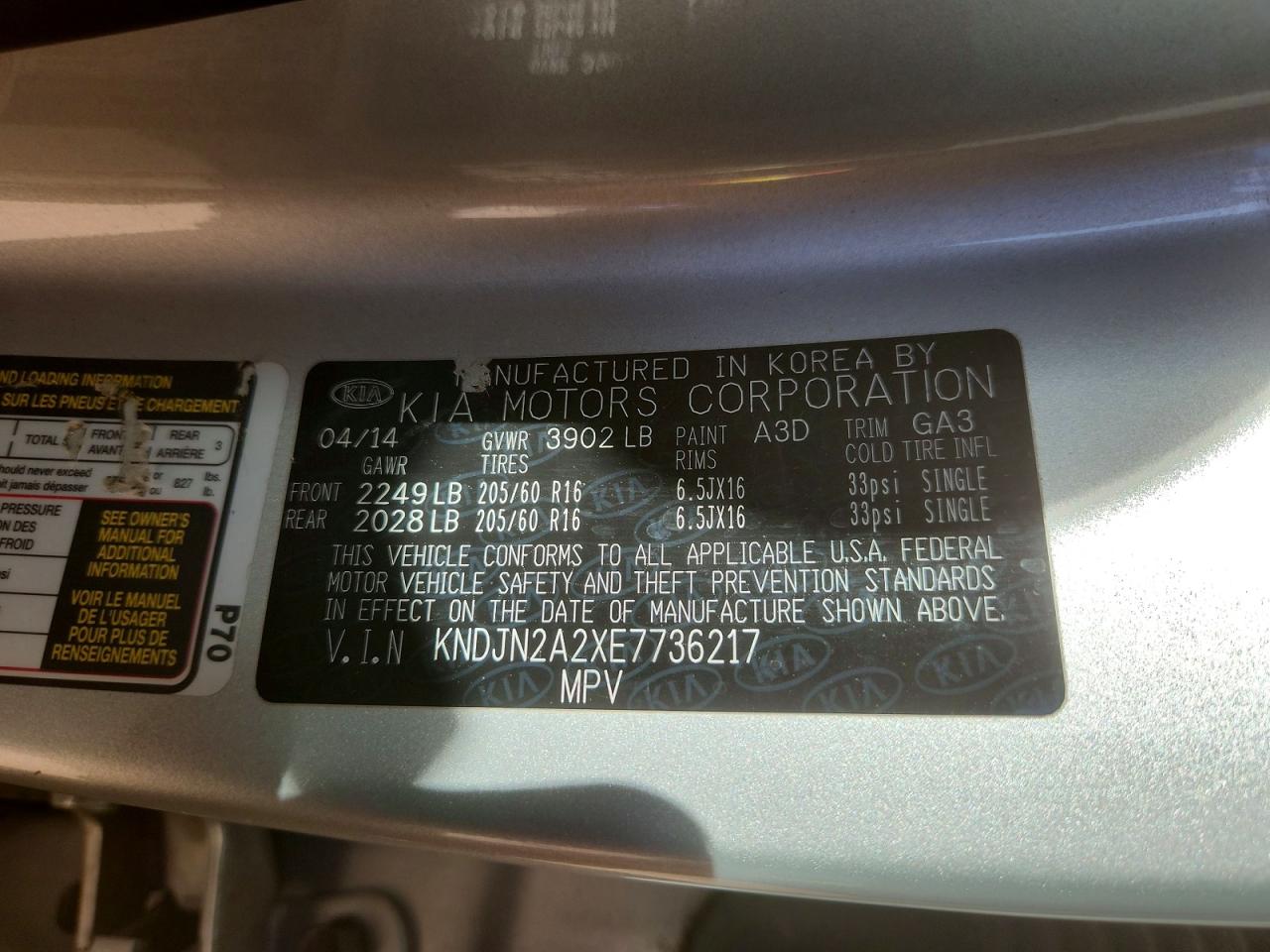 2014 KIA SOUL BASE photo 25