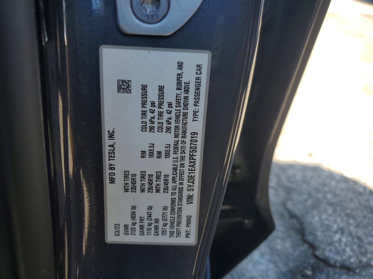2023 TESLA MODEL 3 photo 13