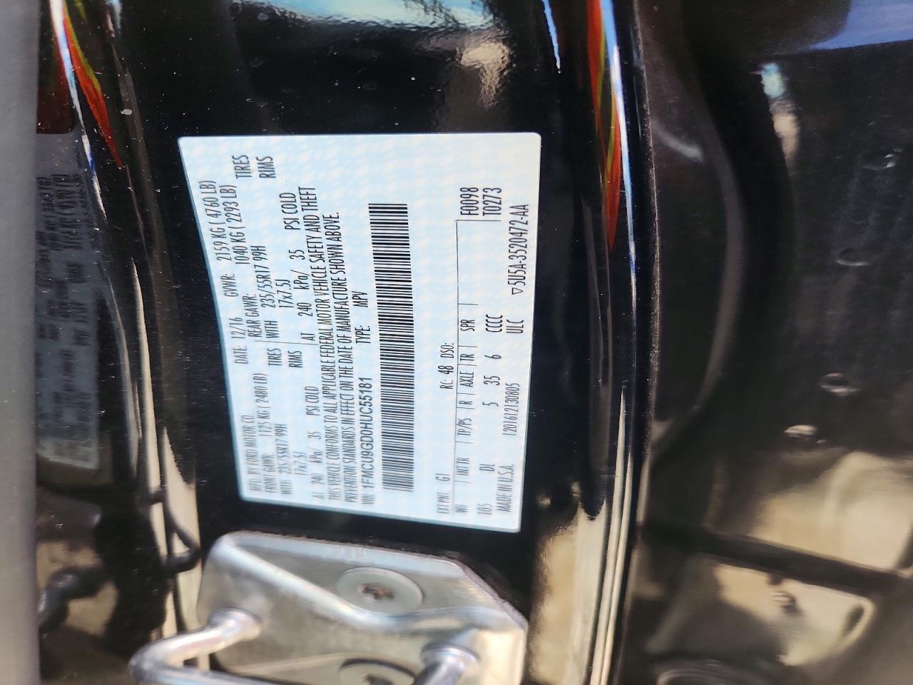 2017 FORD ESCAPE SE photo 25
