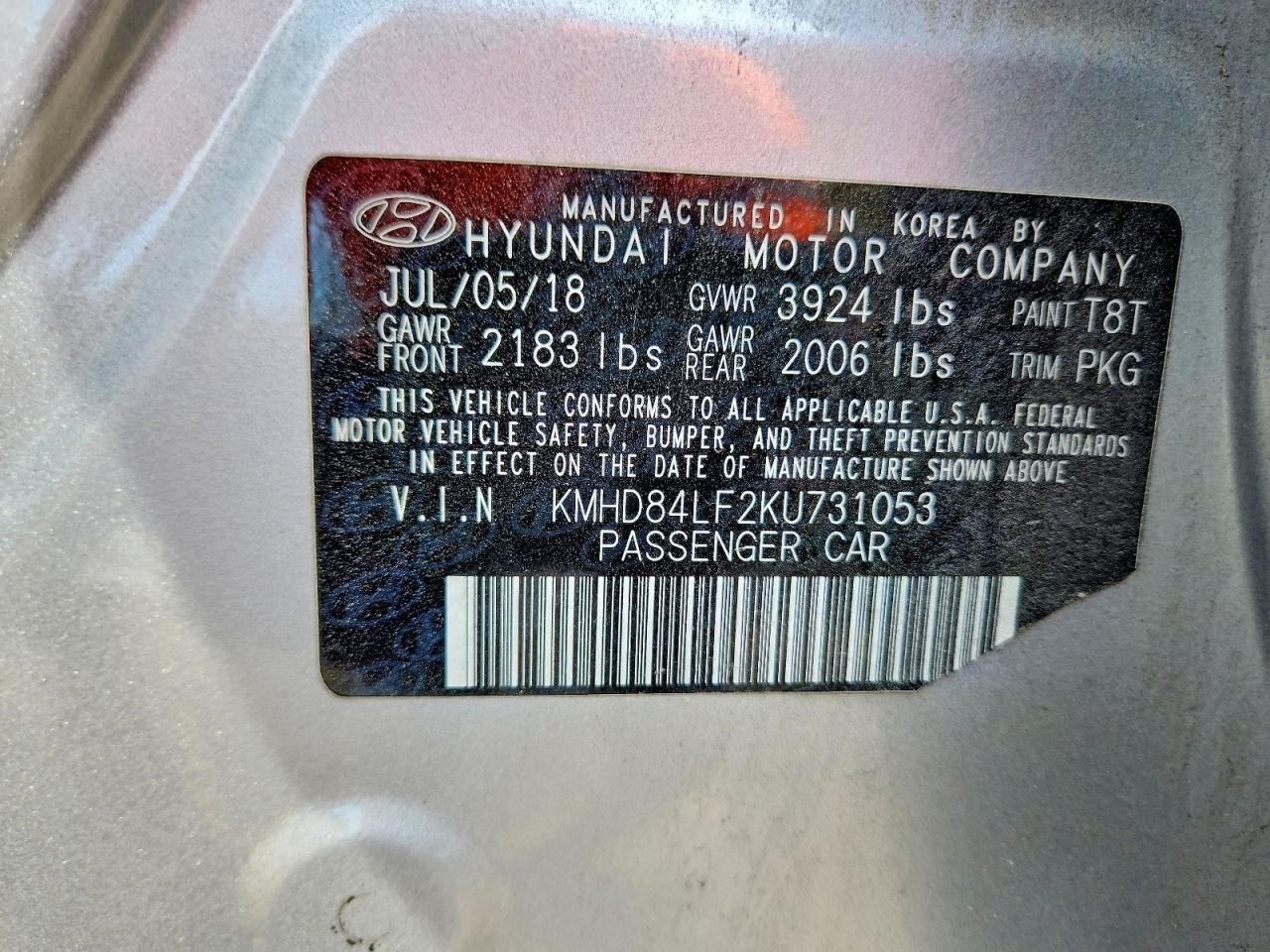 2019 HYUNDAI ELANTRA SEL photo 13