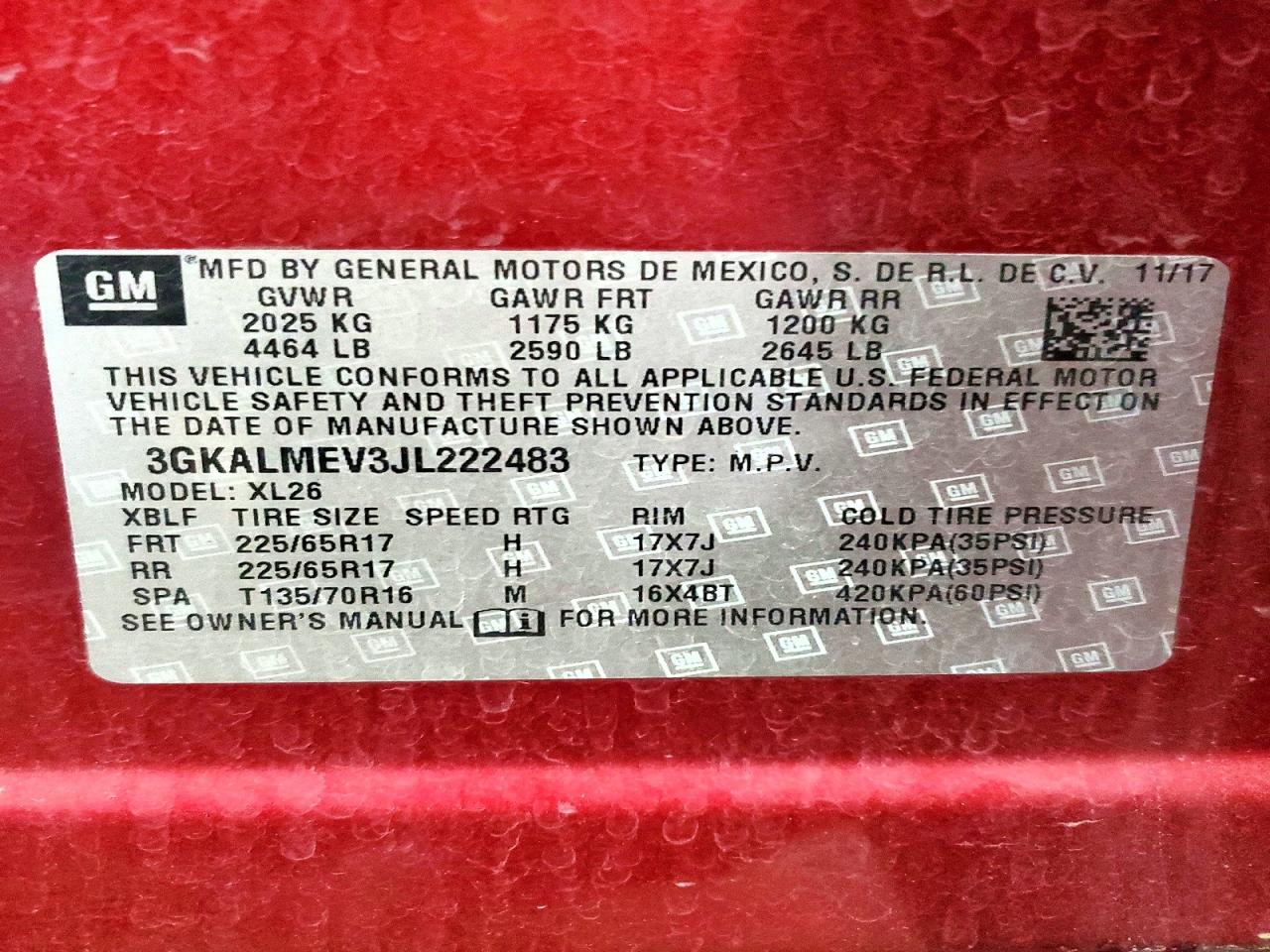 2018 GMC TERRAIN SLE photo 14