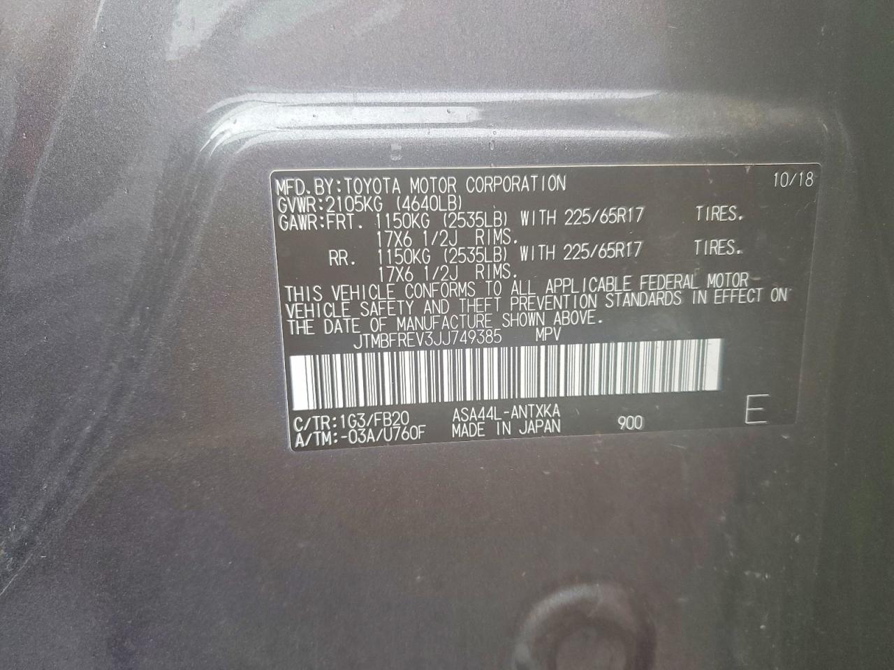 2018 TOYOTA RAV4 LE photo 34