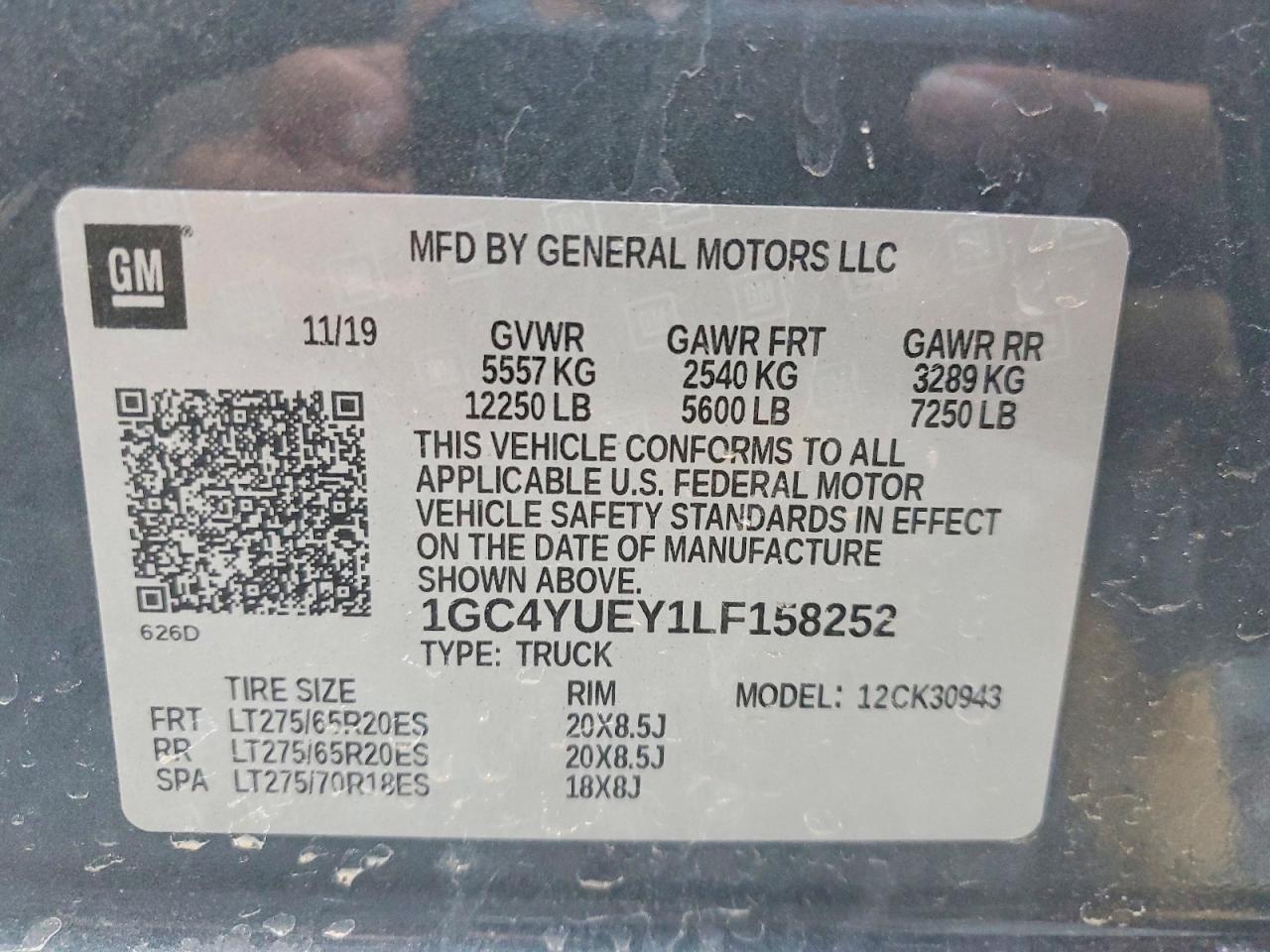 2020 CHEVROLET SILVERADO K3500 LTZ photo 12