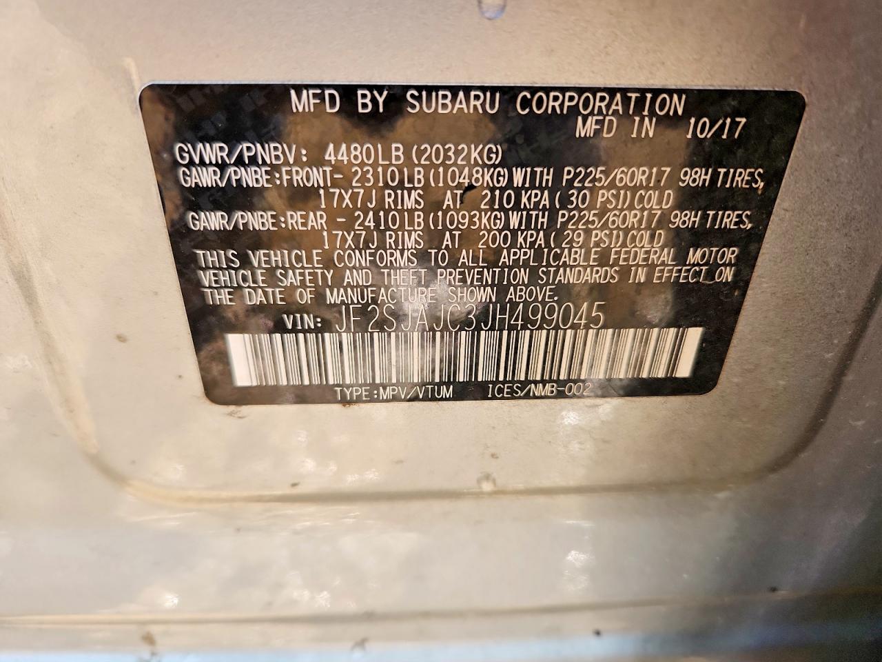 2018 SUBARU FORESTER 2.5I LIMITED photo 27