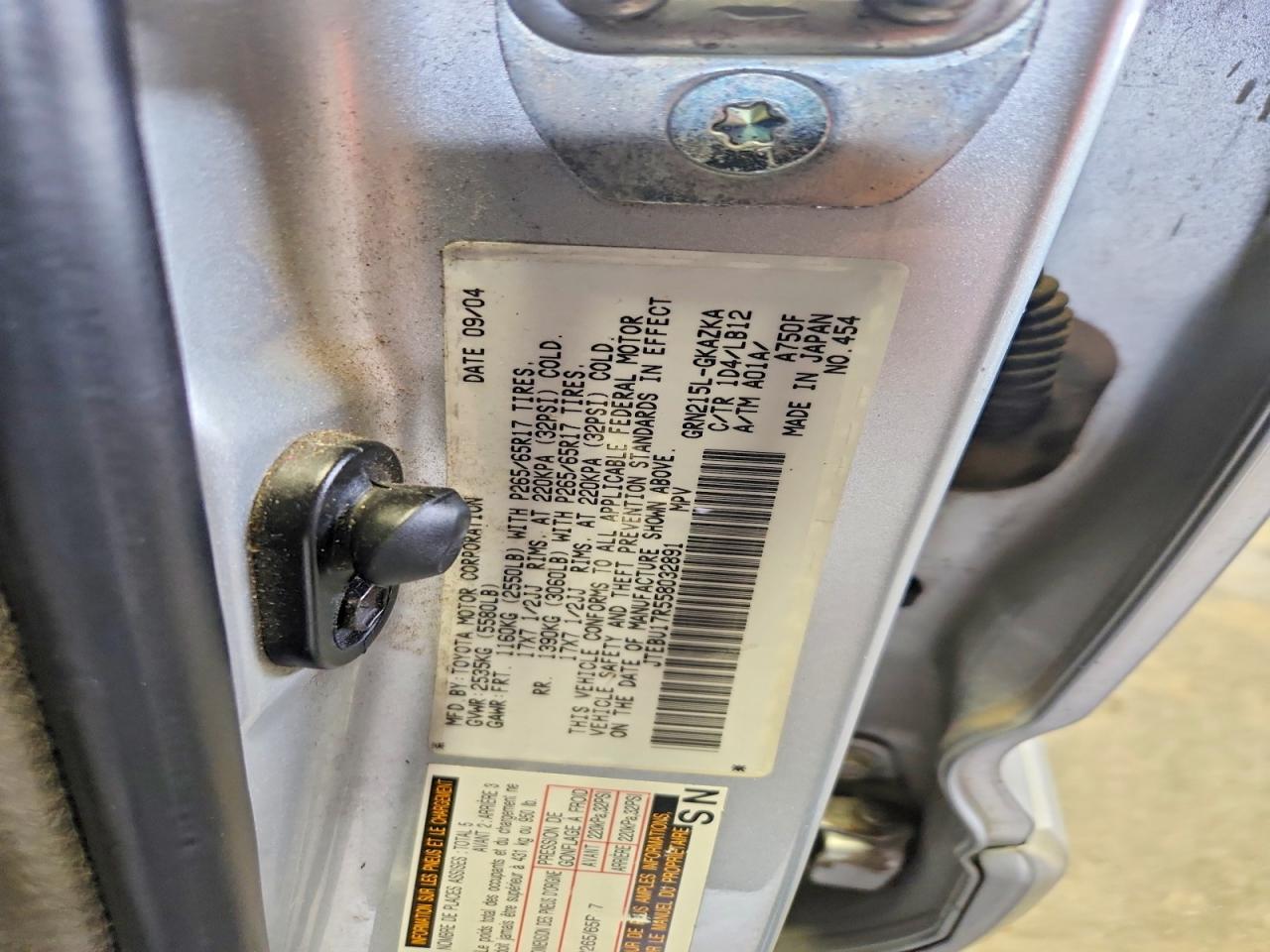 2005 TOYOTA 4RUNNER LIMITED photo 12