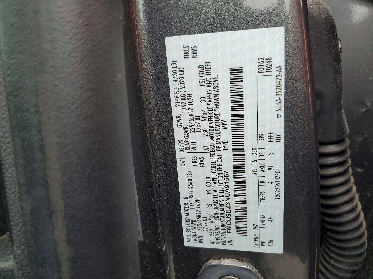 2022 FORD ESCAPE SE photo 13
