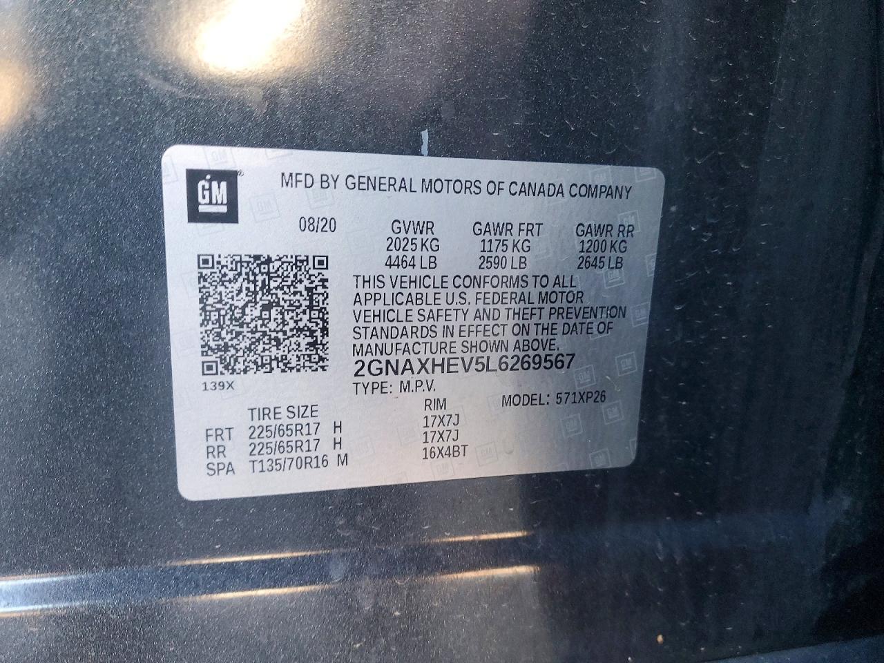 2020 CHEVROLET EQUINOX LS photo 25