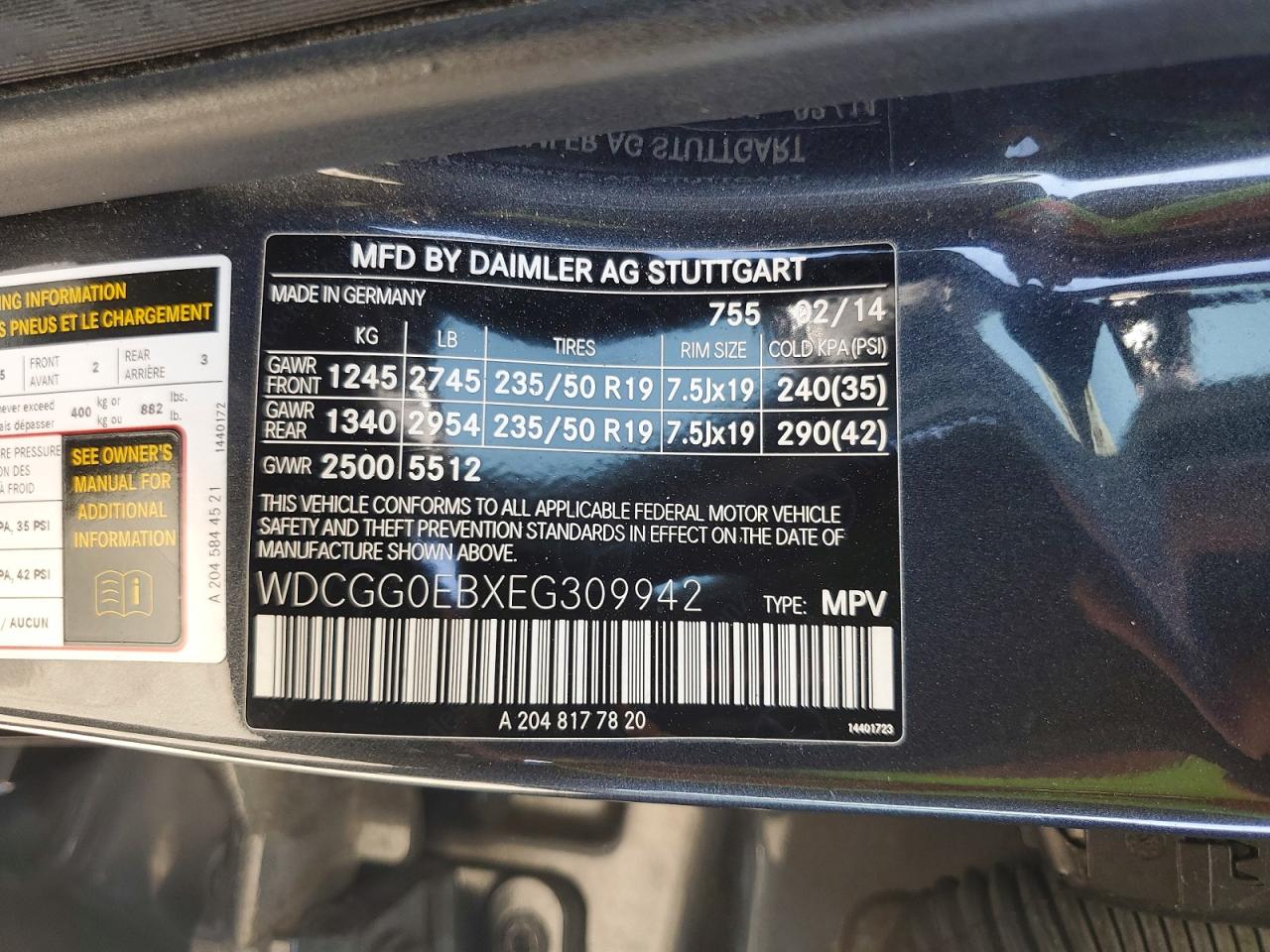 2014 MERCEDES-BENZ GLK 250 BLUETEC photo 12