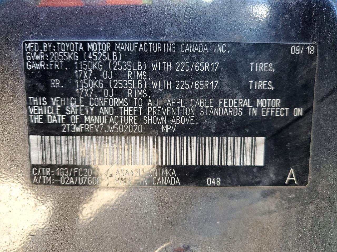 2018 TOYOTA RAV4 XLE photo 40