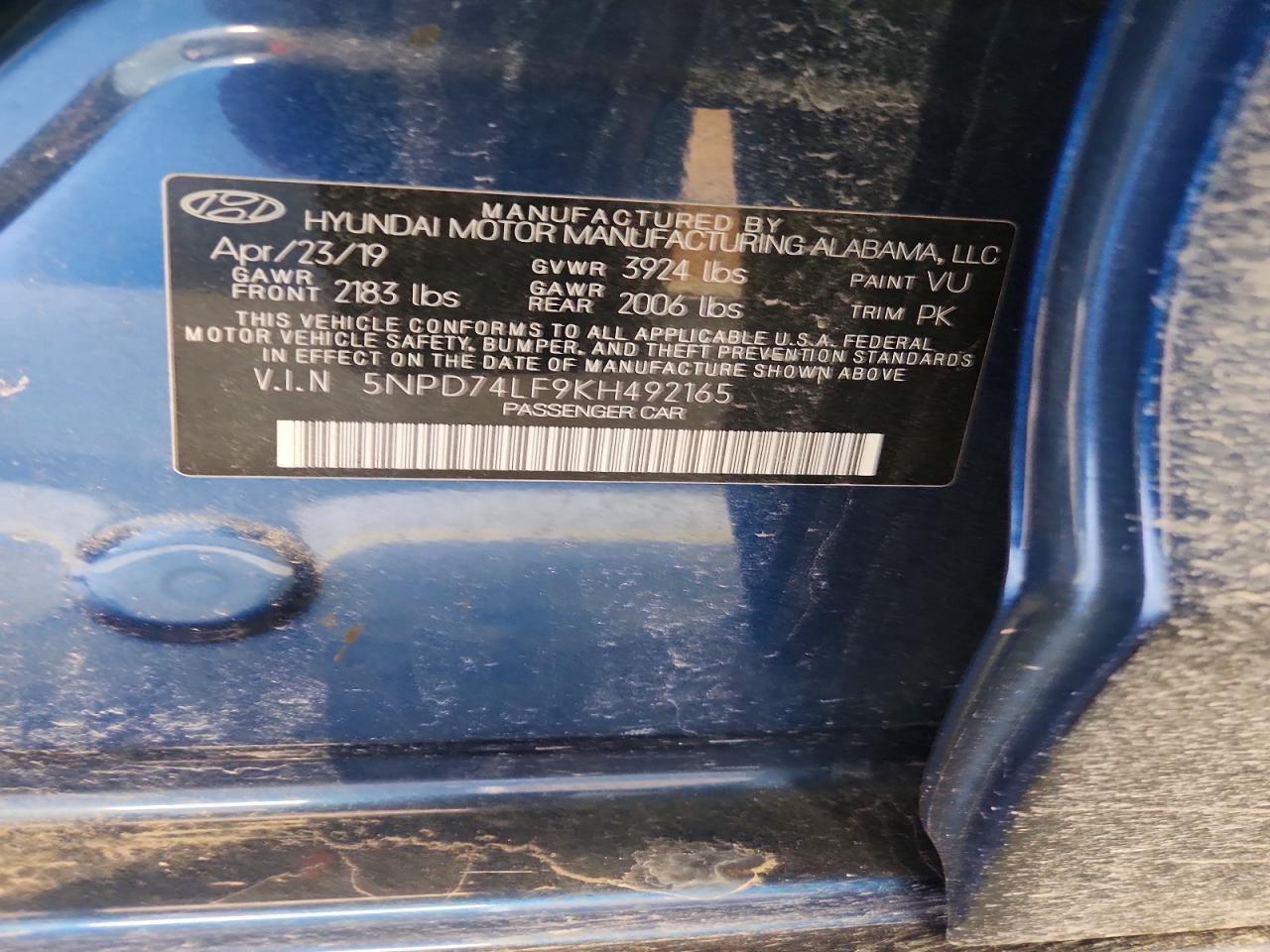 2019 HYUNDAI ELANTRA SE photo 12