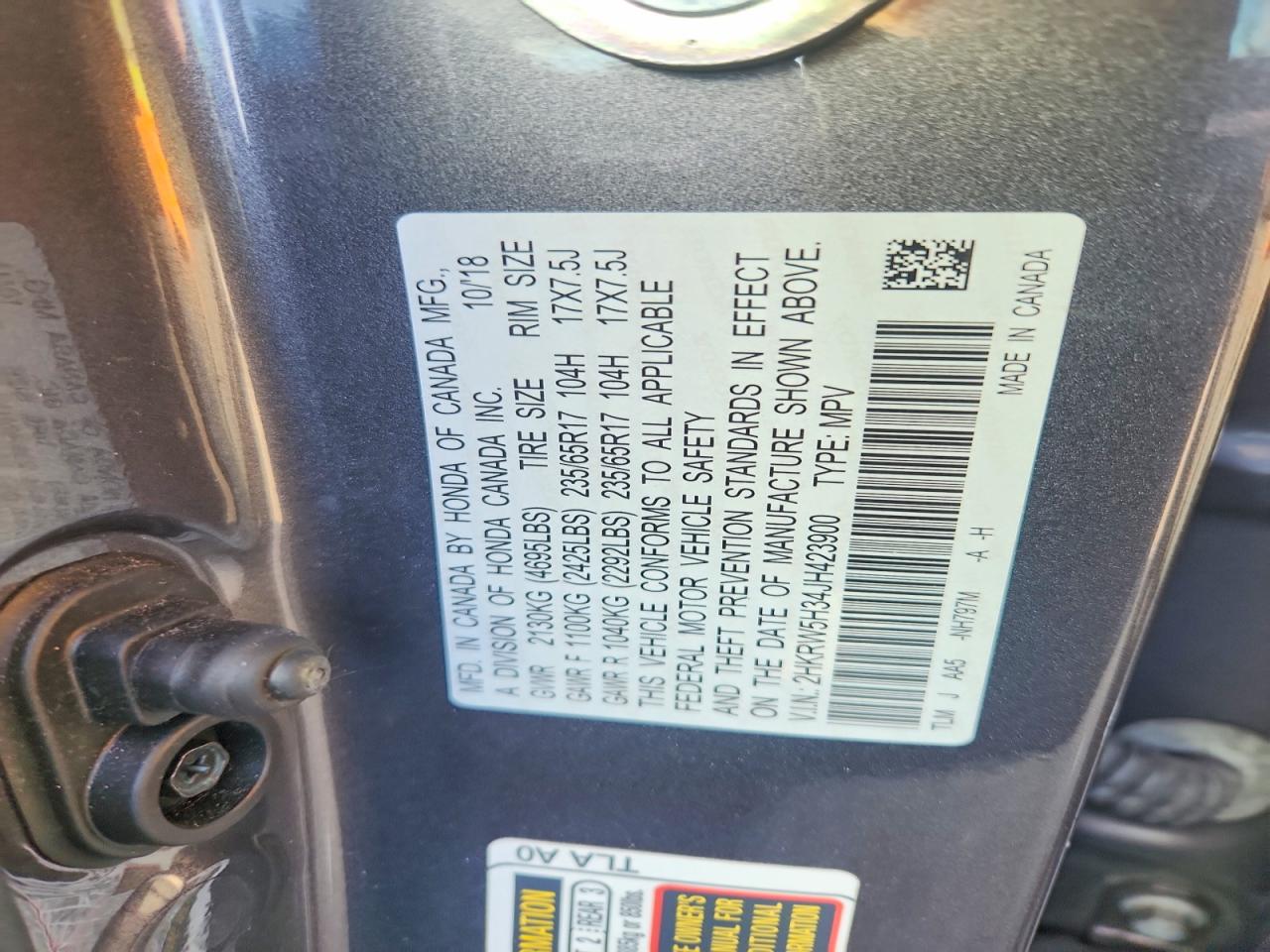 2018 HONDA CR-V LX photo 12
