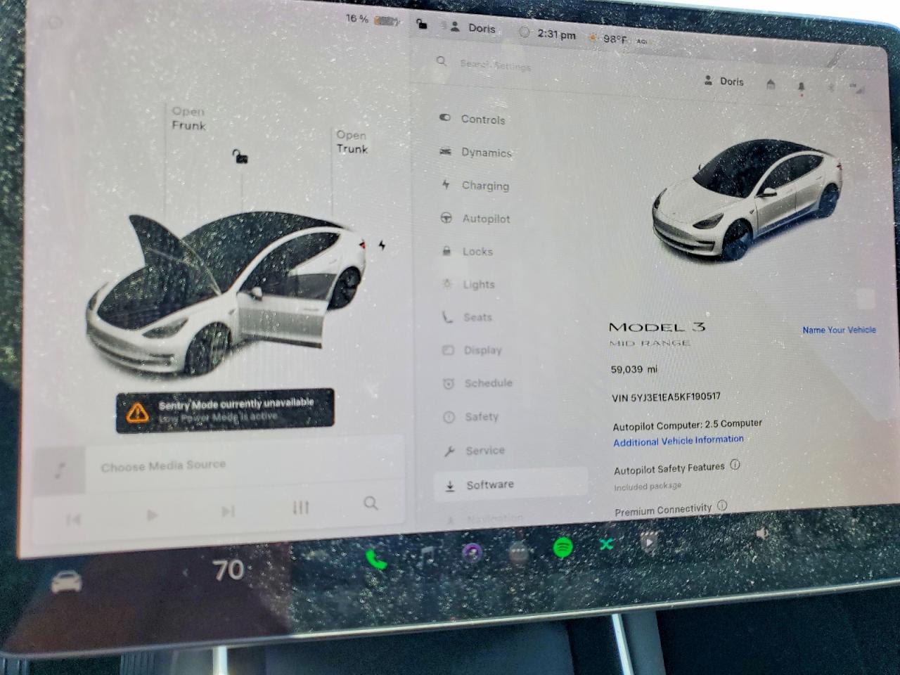 2019 TESLA MODEL 3 photo 9