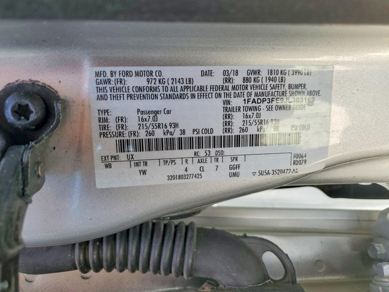 2018 FORD FOCUS SE photo 23