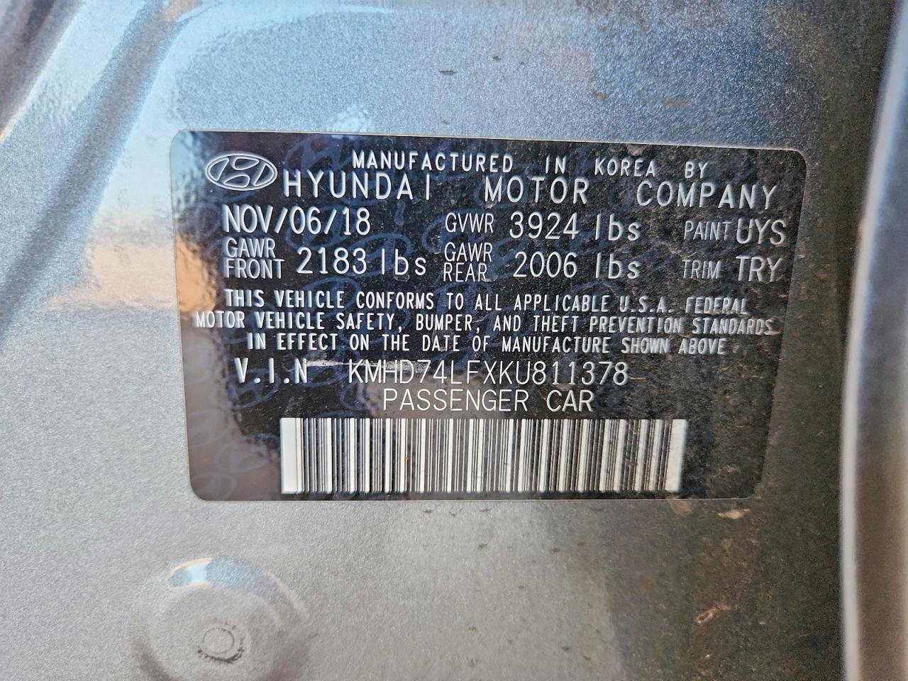 2019 HYUNDAI ELANTRA SE photo 34