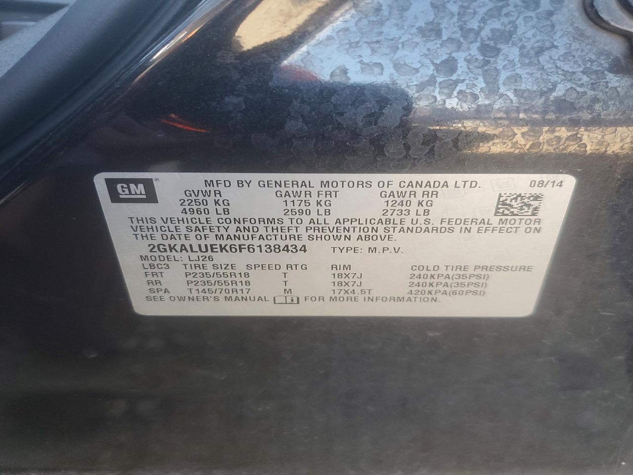 2015 GMC TERRAIN DENALI photo 13