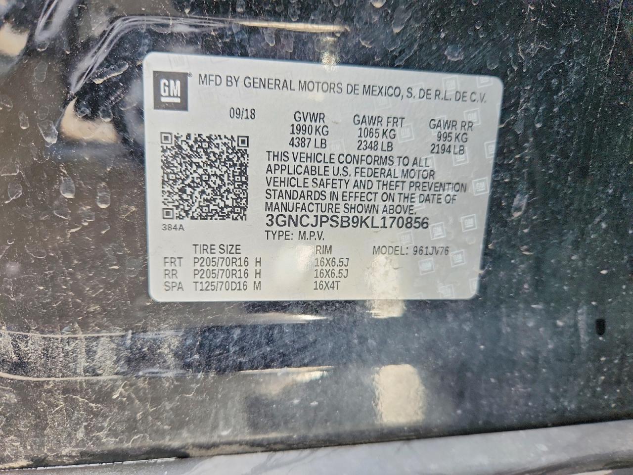 2019 CHEVROLET TRAX 1LT photo 13