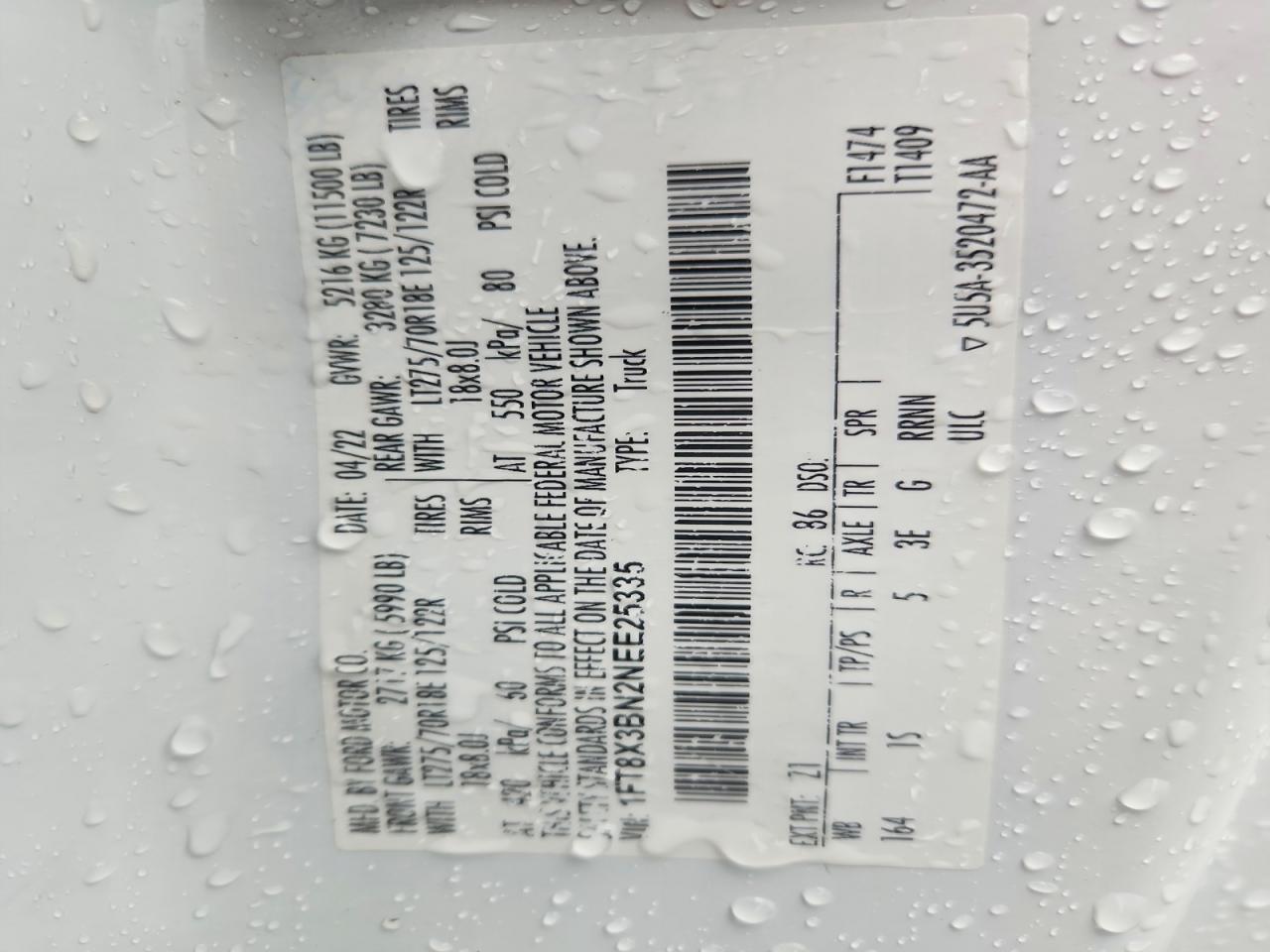 2022 FORD F350 SUPER DUTY UTILITY / SERVICE TRUCK photo 19