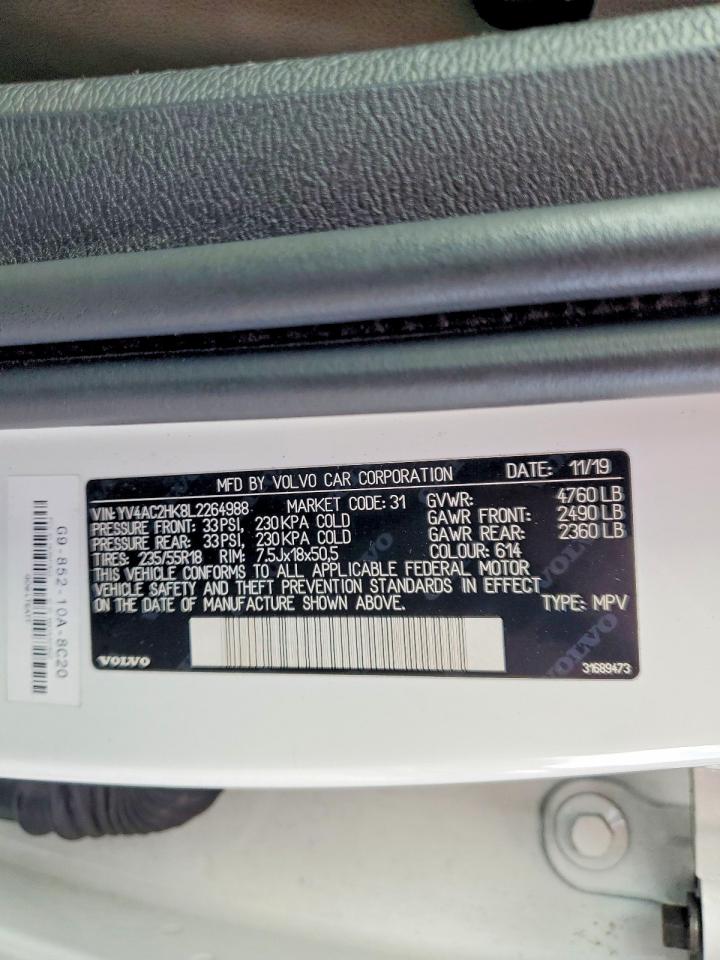 2020 VOLVO XC40 T4 MOMENTUM photo 13