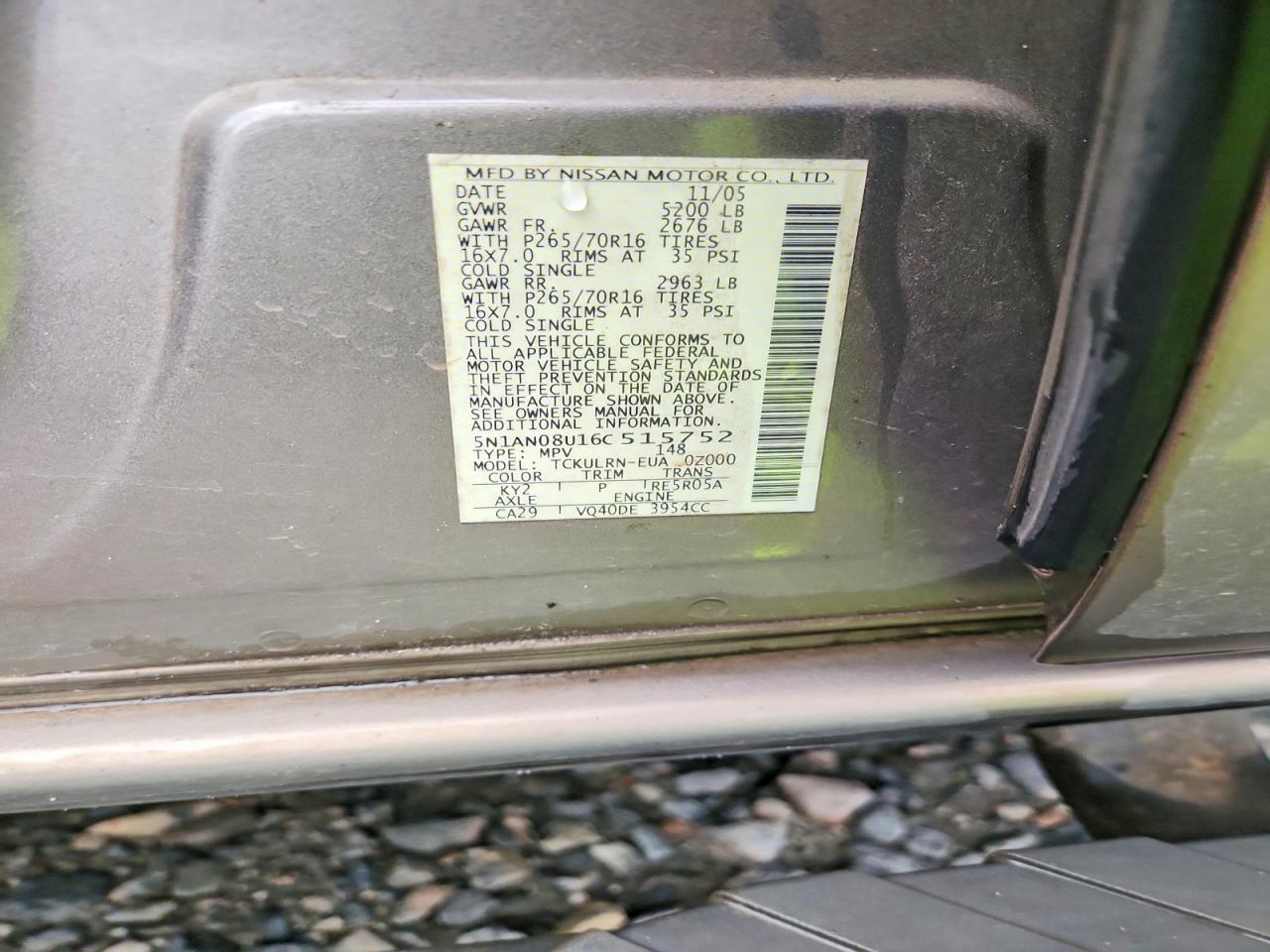 2006 NISSAN XTERRA X photo 25
