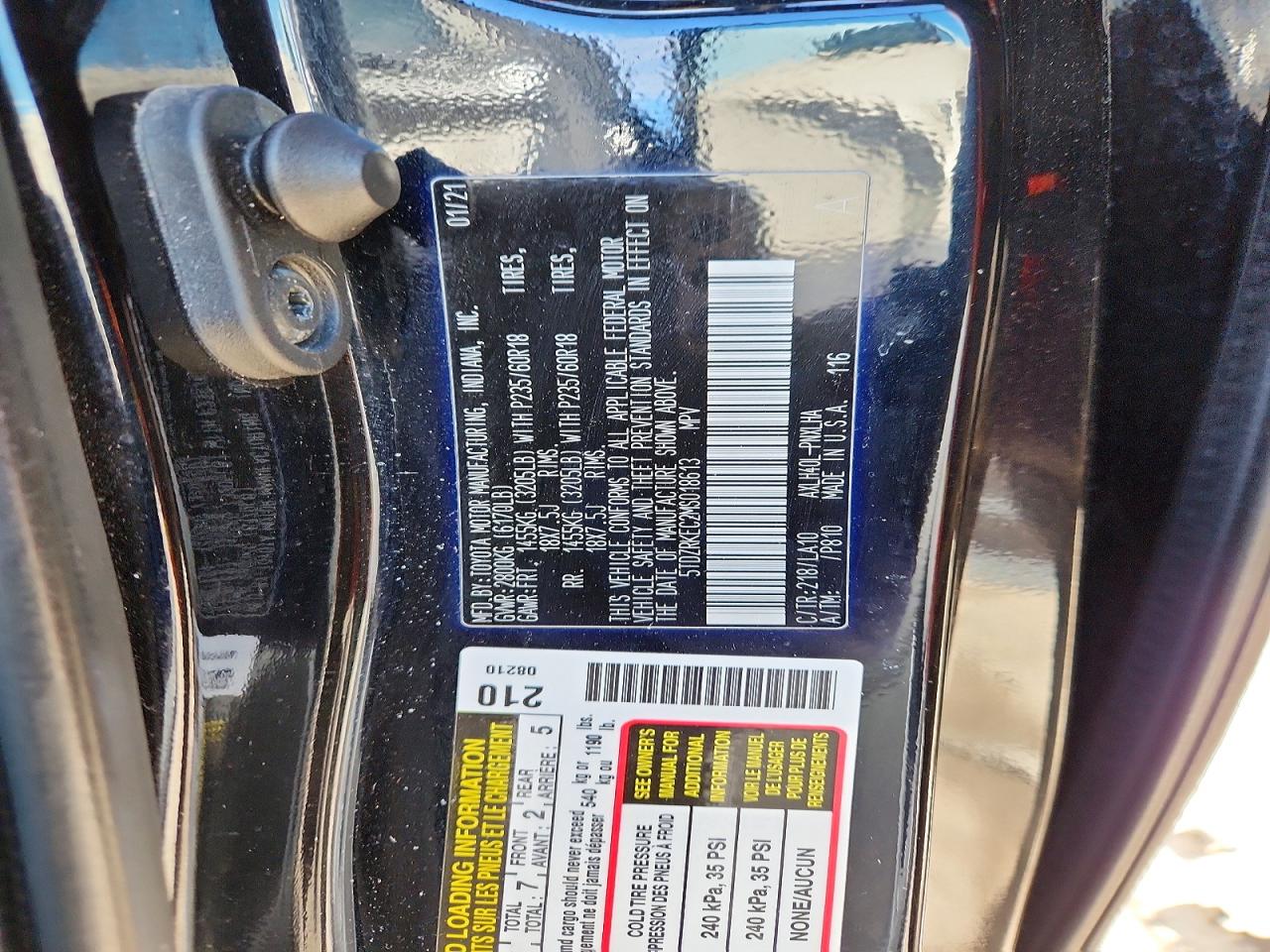 2021 TOYOTA SIENNA LIMITED 7-PASSENGER photo 13