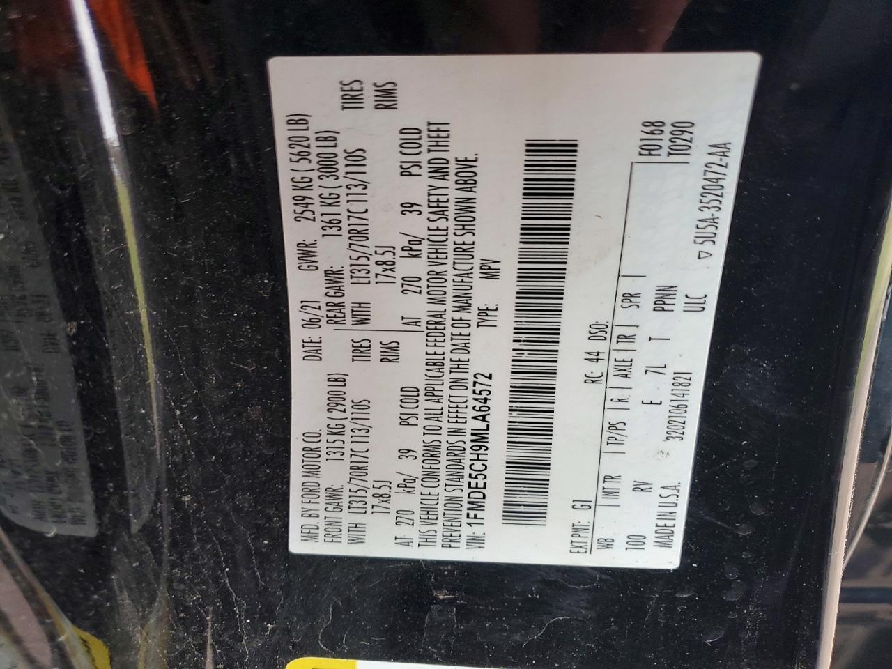 2021 FORD BRONCO BASE photo 37