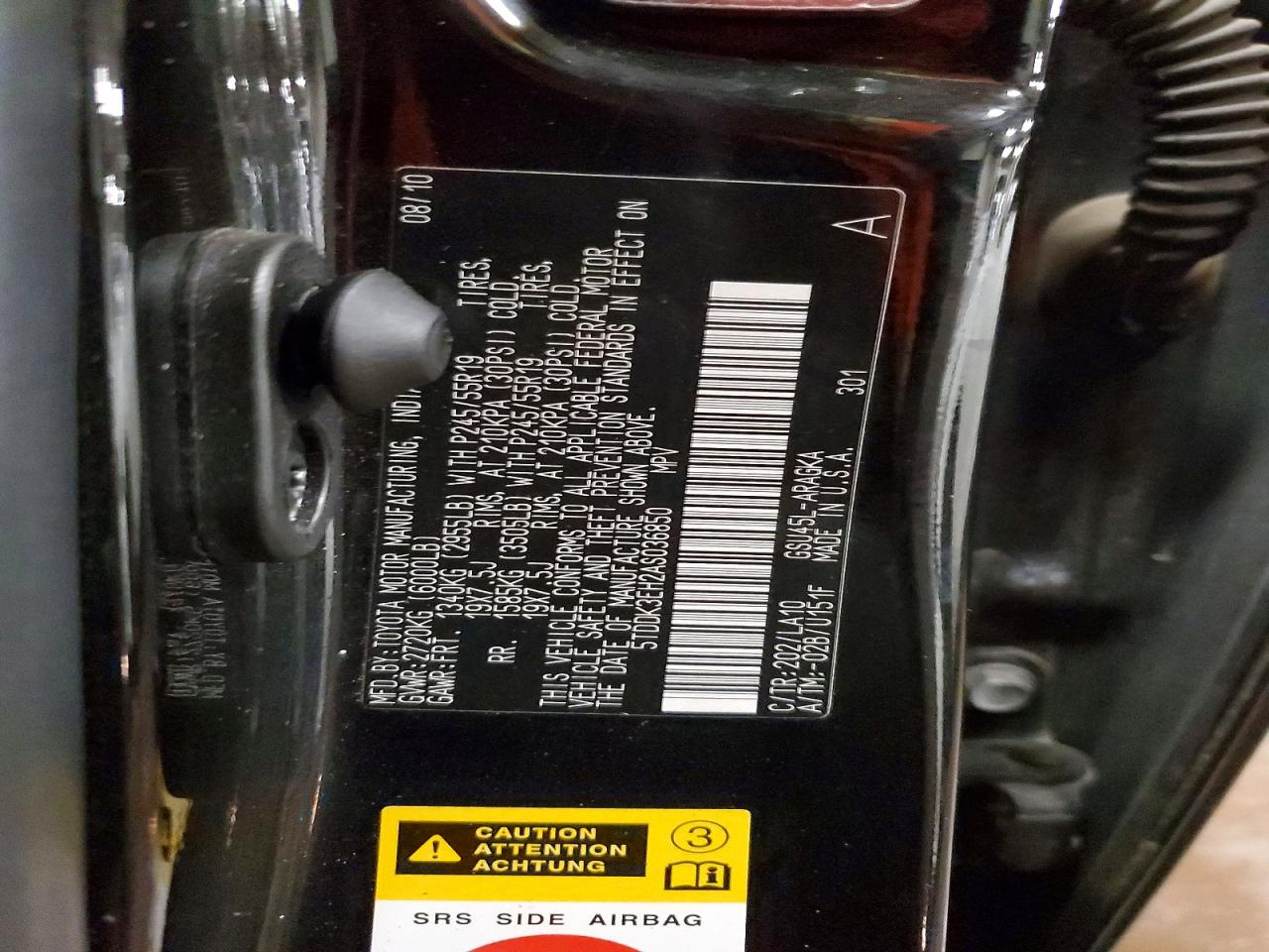 2010 TOYOTA HIGHLANDER LIMITED photo 25
