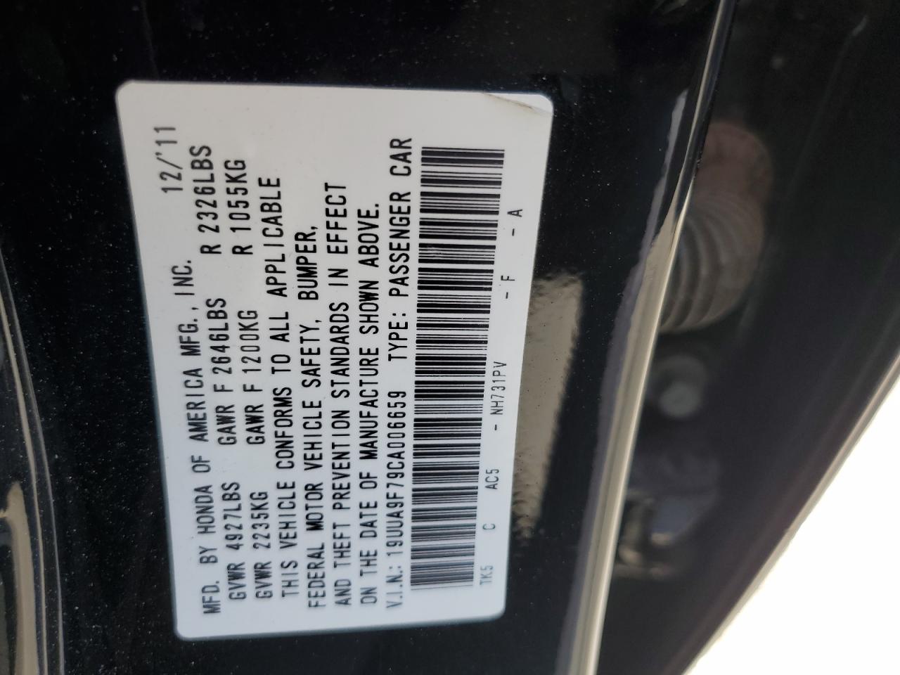 2012 ACURA TL photo 34