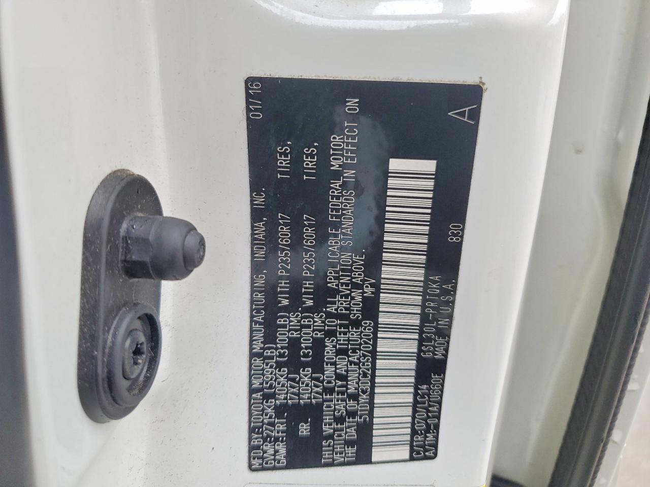 2016 TOYOTA SIENNA XLE PREMIUM 8-PASSENGER photo 13
