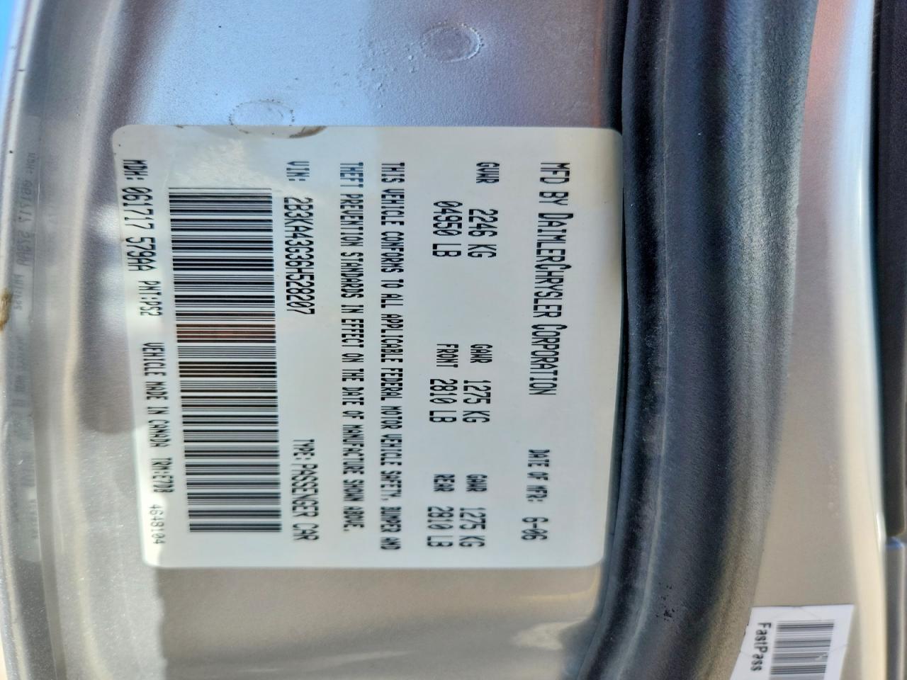 2006 DODGE CHARGER SE photo 23
