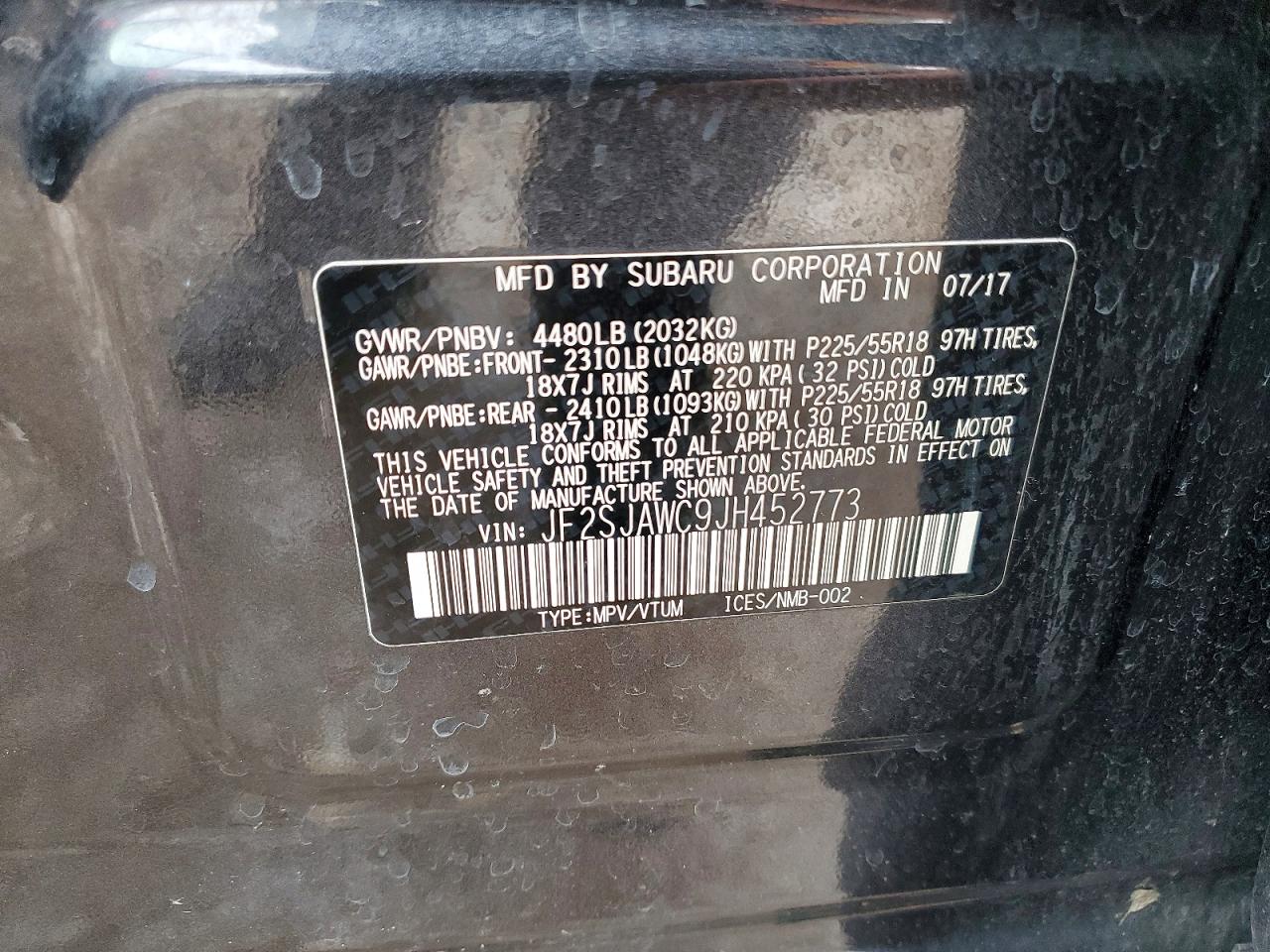 2018 SUBARU FORESTER 2.5I TOURING photo 13
