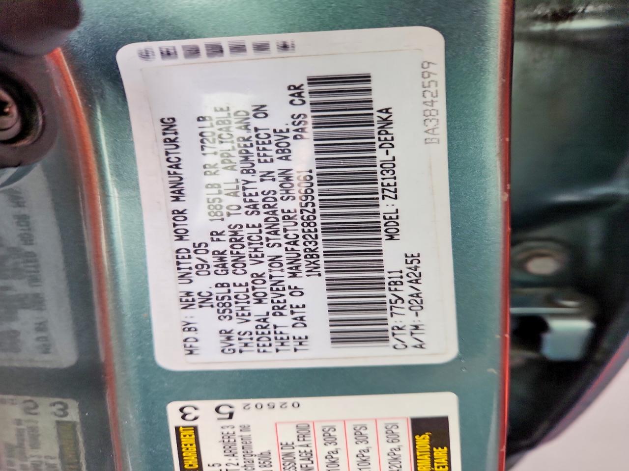 2006 TOYOTA COROLLA LE photo 12