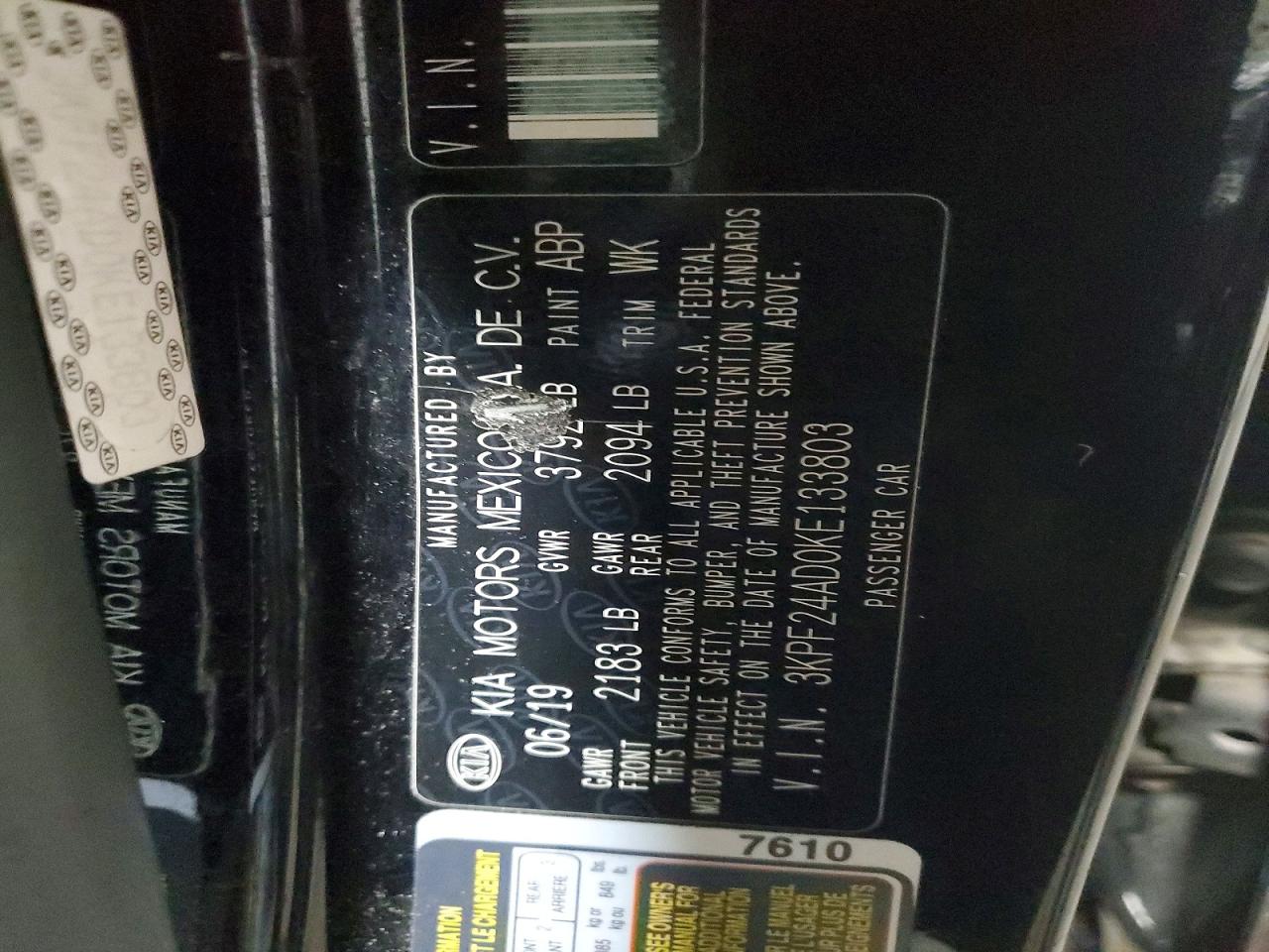 2019 KIA FORTE LXS photo 23