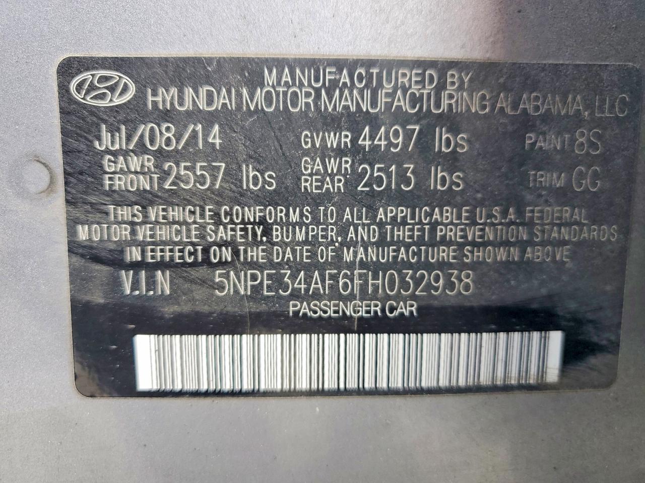 2015 HYUNDAI SONATA LIMITED photo 25
